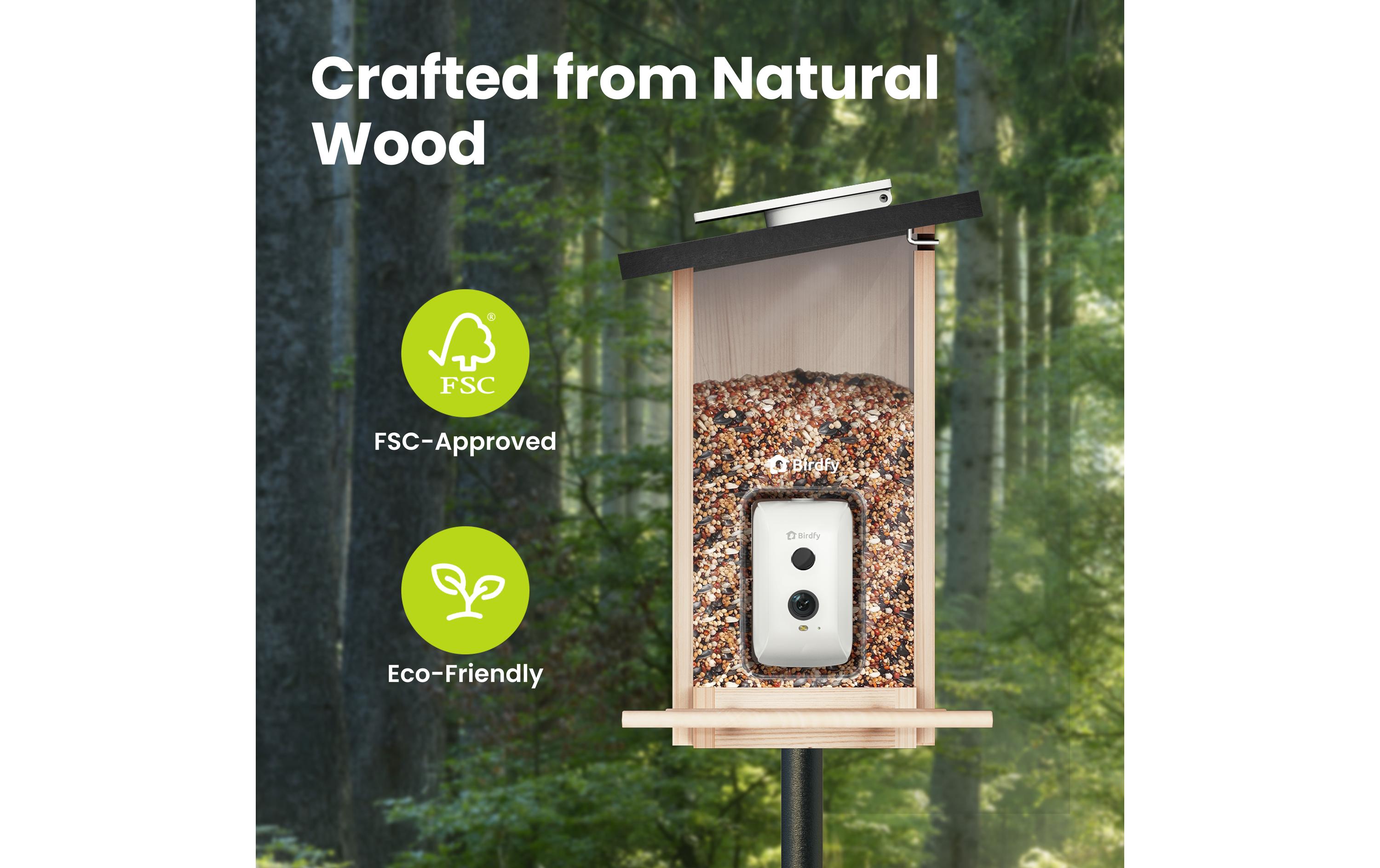 Birdfy FSC Vogelfutterhaus mit AI-Kamera