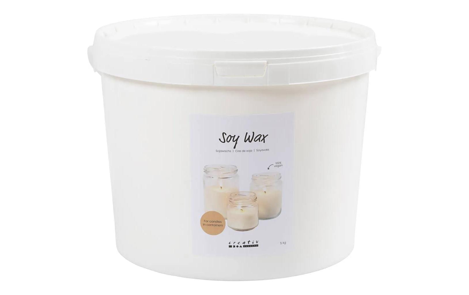 Creativ Company Wachs Soja Flocken, 5 kg