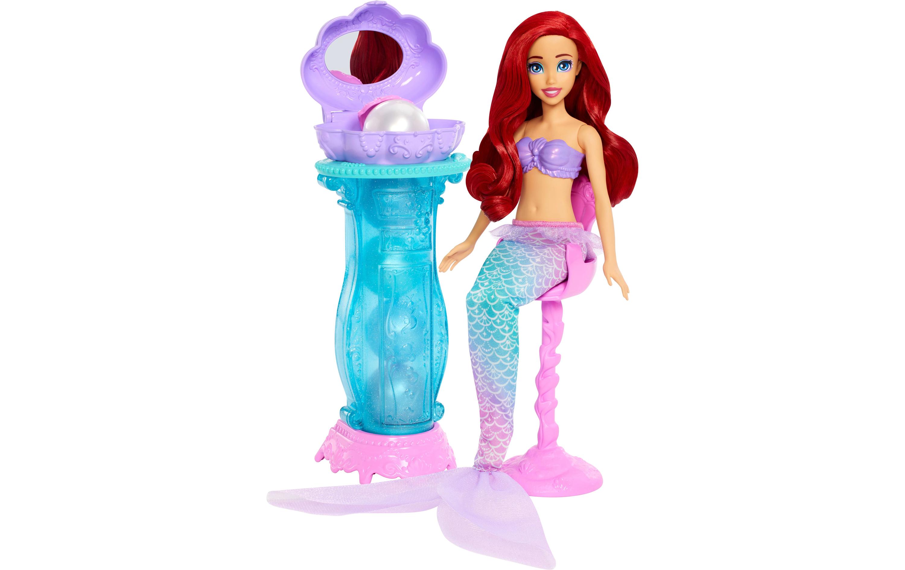 Disney Princess Spielset Schminkmuschel Meerjungfrau-Arielle-Modepuppe