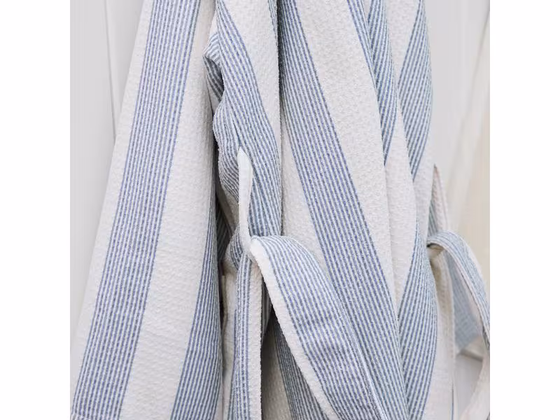 Dock & Bay Bademantel Waffle Storm Cloud Blau/Weiss