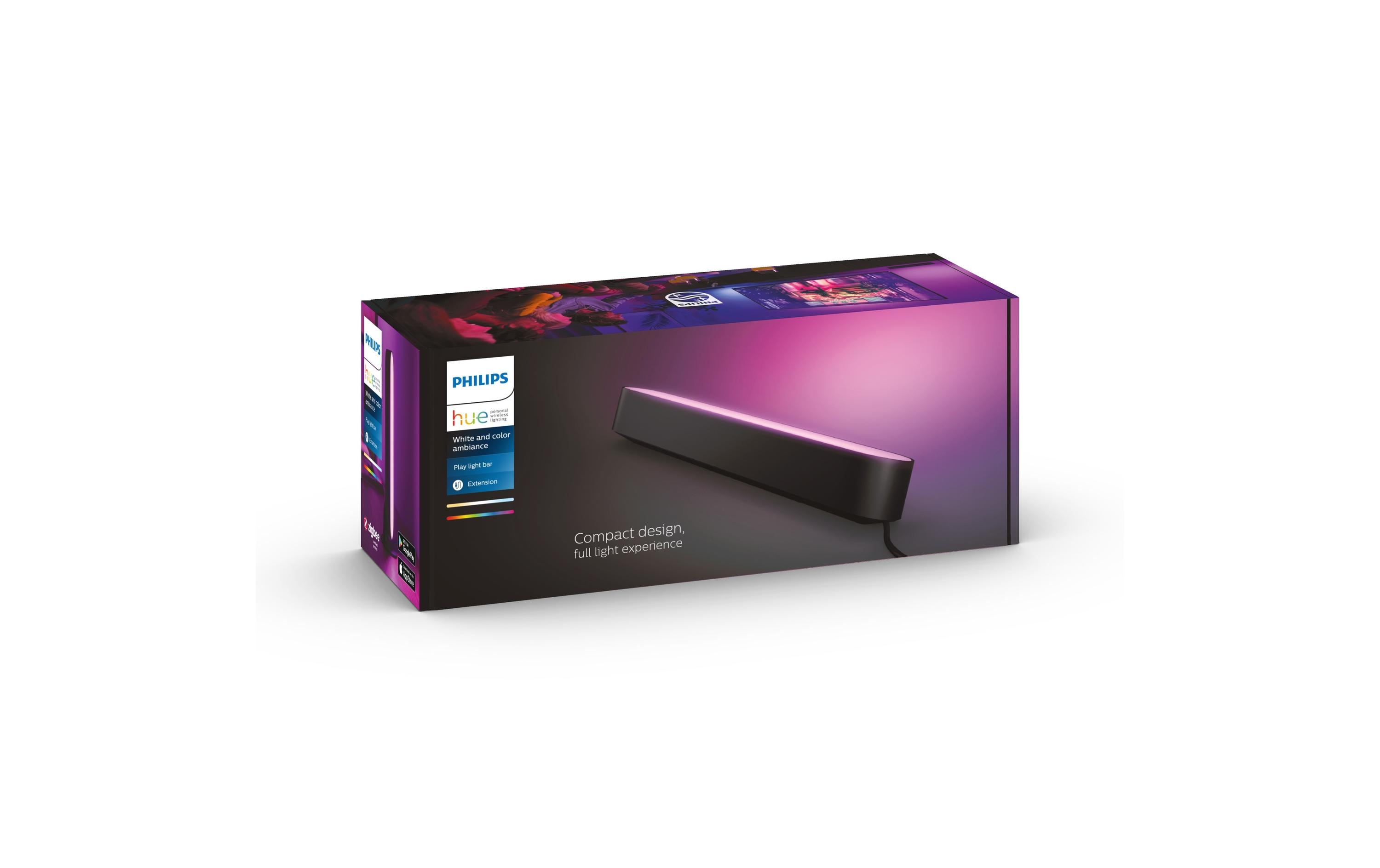 Philips Hue White & Color Ambiance Play Lightbar Erweiterung Schwarz Philips Hue White & Color Ambiance Play Lightbar Erweiterung Schwarz