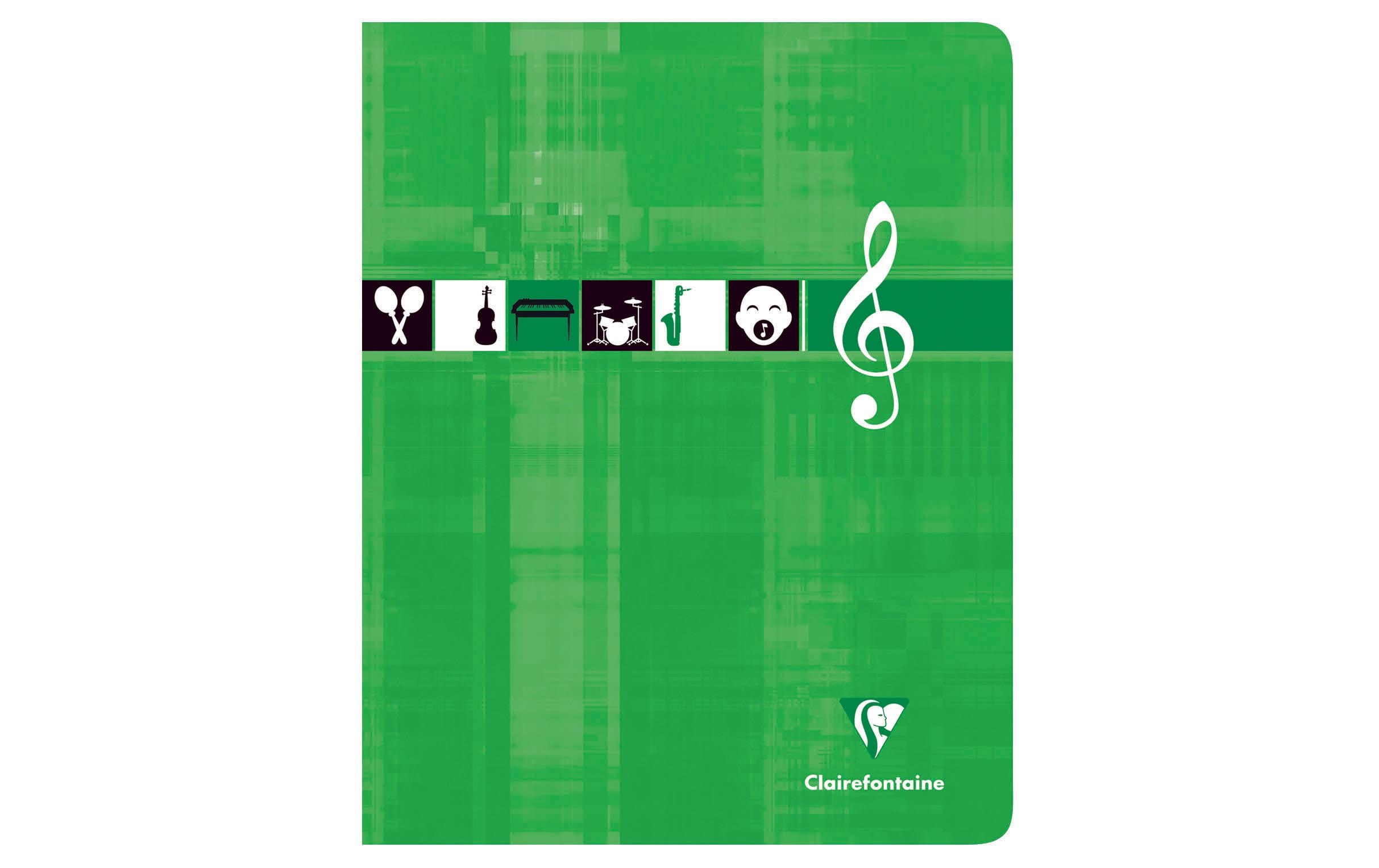 Clairefontaine Notenheft Notenheft 28 Blatt, 17 x 22 cm, assortiert Clairefontaine Notenheft Notenheft 28 Blatt, 17 x 22 cm, assortiert