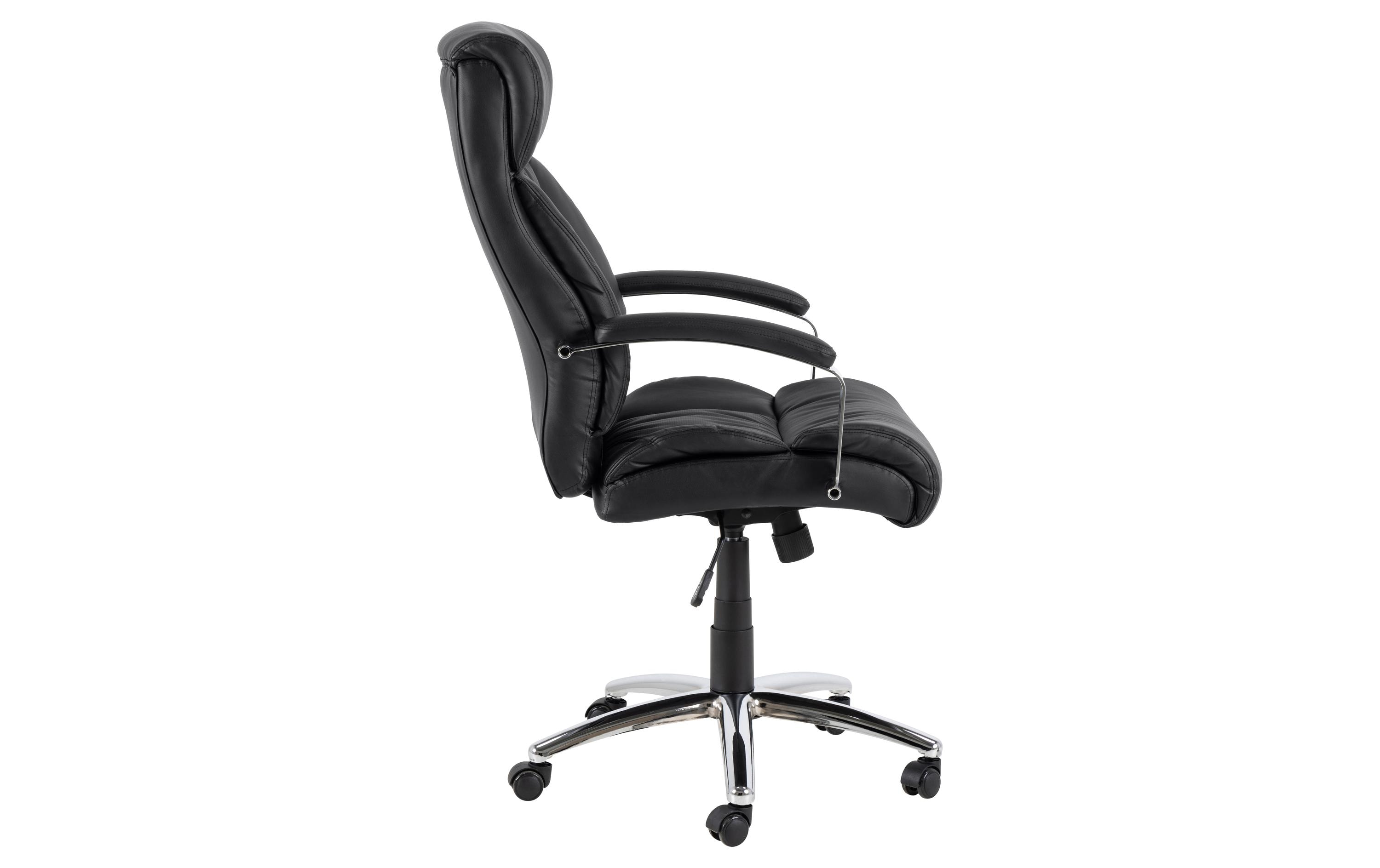 AC Design Bürostuhl Benson, mit Polsterrücken und Armlehnen, Schwarz AC Design Bürostuhl Benson, mit Polsterrücken und Armlehnen, Schwarz