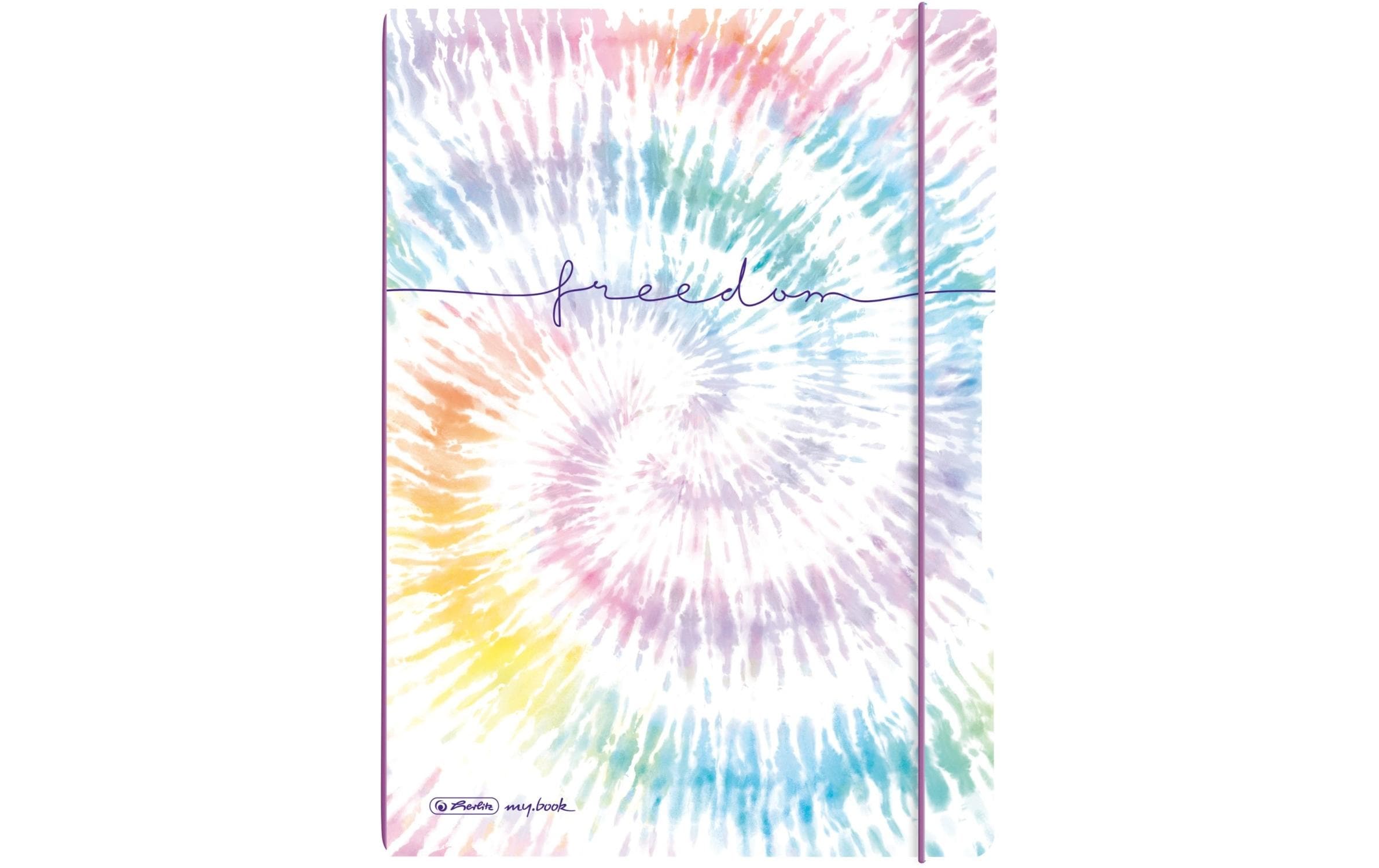 Herlitz Notizheft Batik Freedom A4, 2 x 40 S., liniert/kariert