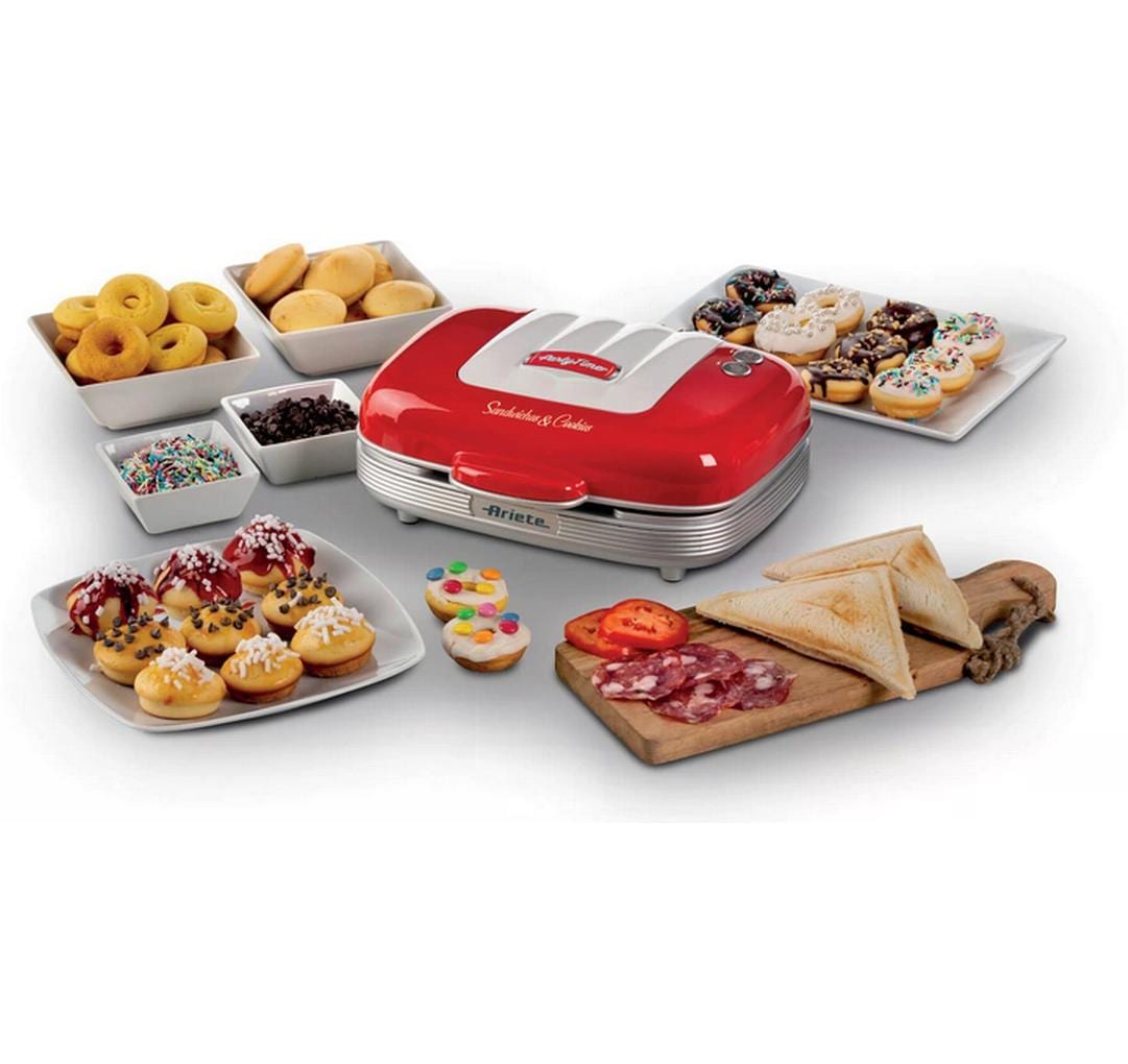 Ariete Multifunktionsgrill Party Time ARI-1972-RD 700 W, Rot/Weiss Ariete Multifunktionsgrill Party Time ARI-1972-RD 700 W, Rot/Weiss