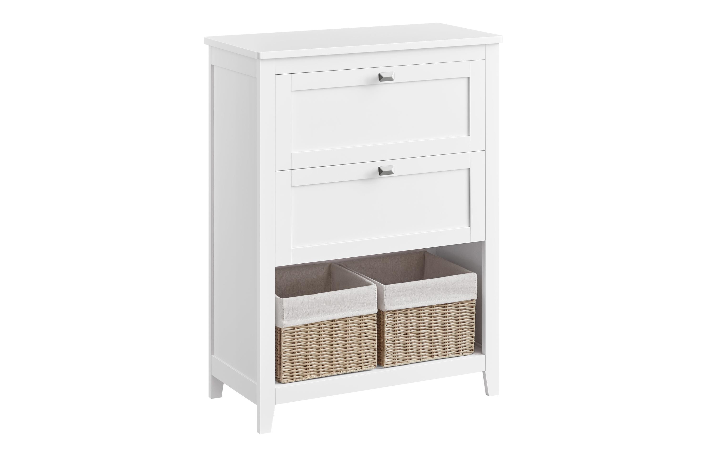 VASAGLE Badezimmer-Schrank 30 x 80 cm, Weiss VASAGLE Badezimmer-Schrank 30 x 80 cm, Weiss