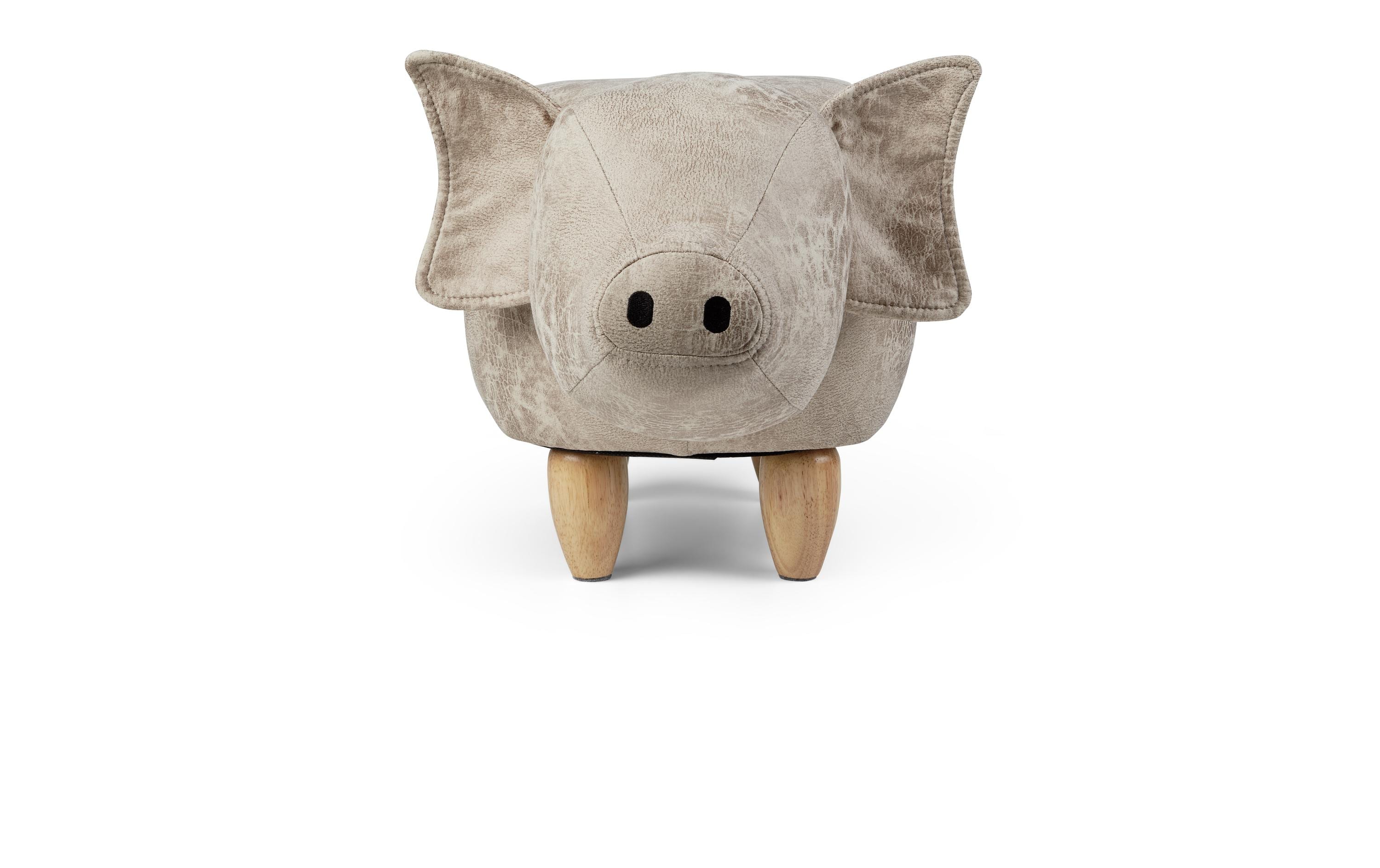 zoosy Kinderhocker Schwein Ernie Grau zoosy Kinderhocker Schwein Ernie Grau