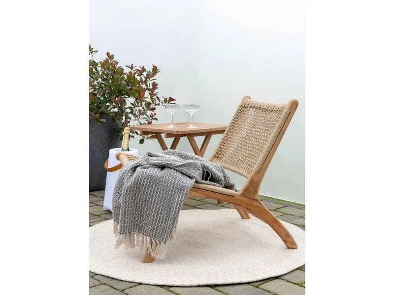 House Nordic Gartentisch 50 x 50 x 50 cm, Natur House Nordic Gartentisch 50 x 50 x 50 cm, Natur