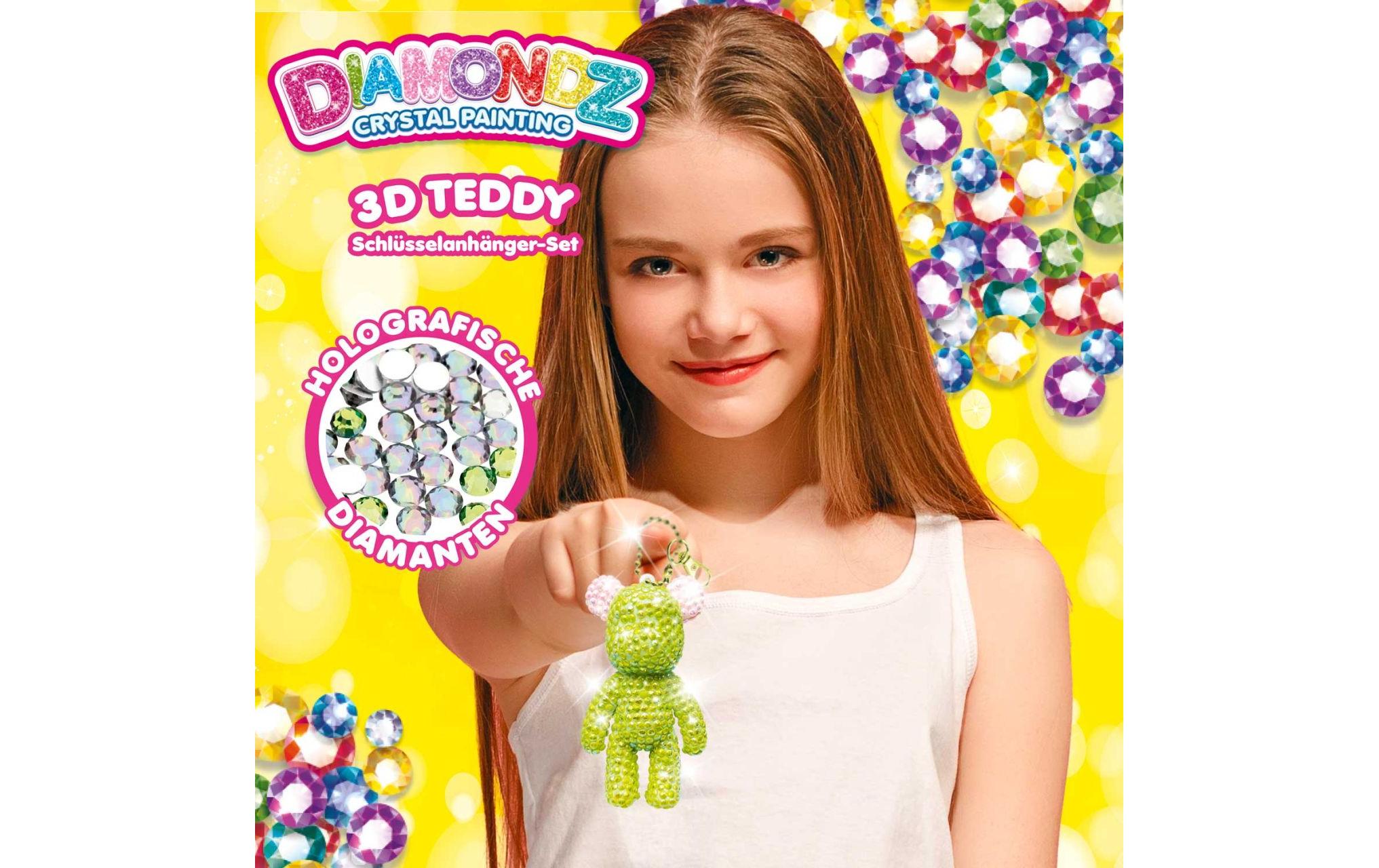 Craze Diamondz Keychain Set Teddybär