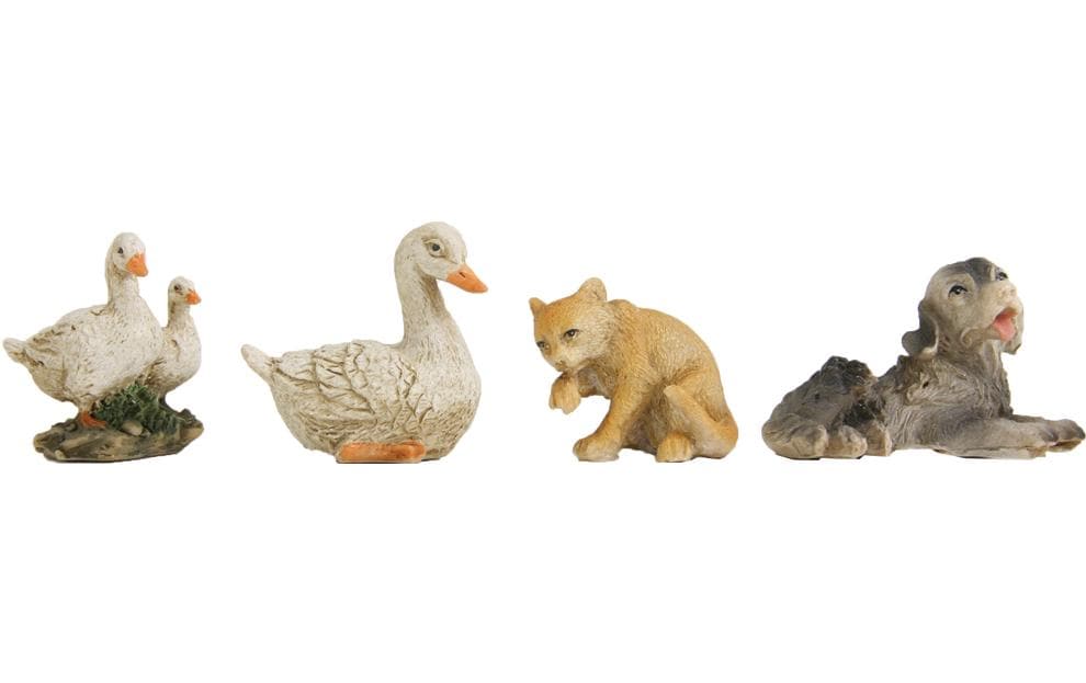Botanic-Haus Krippenfiguren Hoftiere 4-teilig, 9-10 cm