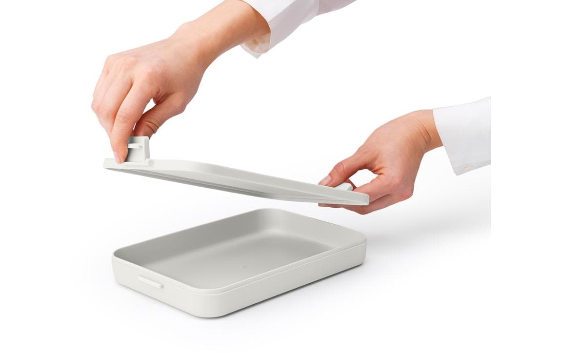 Brabantia Lunchbox Make & Take 25.5 x 16.6 x 3.7 cm, Hellgrau
