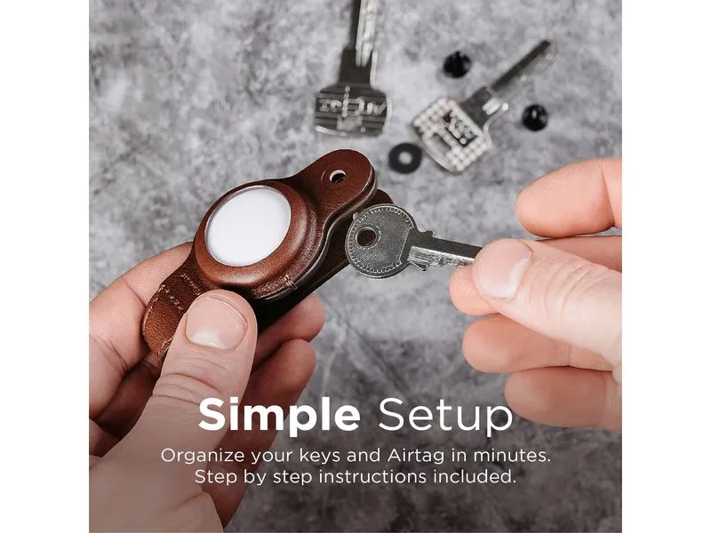 Keysmart Schlüsselhalter Air Leather, Braun Keysmart Schlüsselhalter Air Leather, Braun