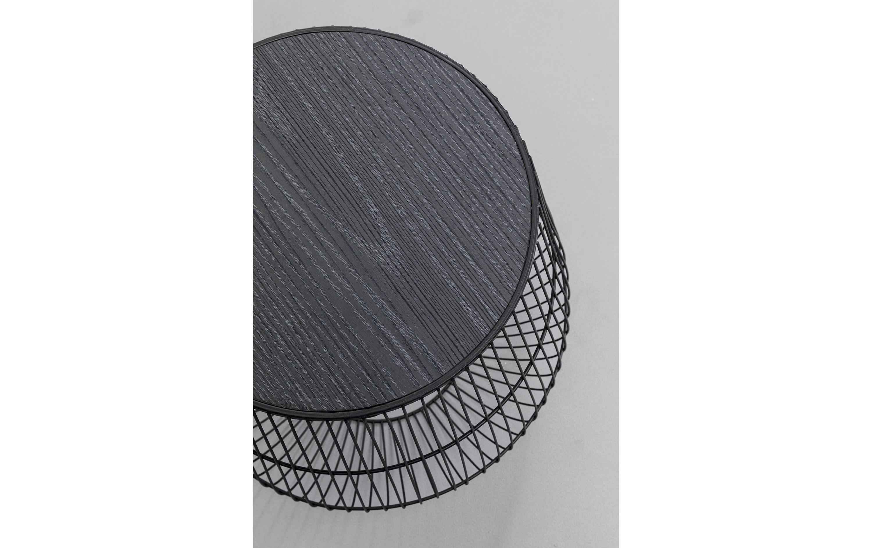 Kare Beistelltisch Beam 40 cm, Schwarz