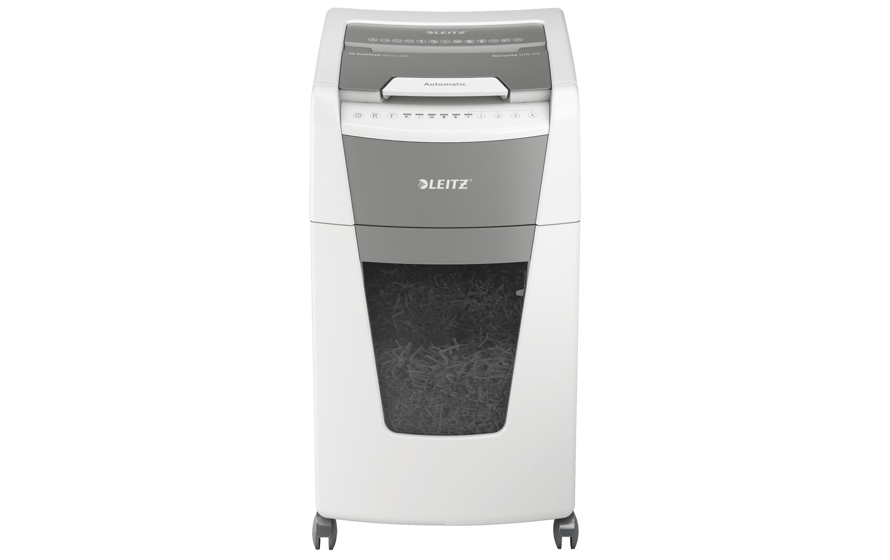 Leitz Bürogeräte Aktenvernichter IQ Autofeed Office 300, P-5, 300 Blatt Leitz Bürogeräte Aktenvernichter IQ Autofeed Office 300, P-5, 300 Blatt