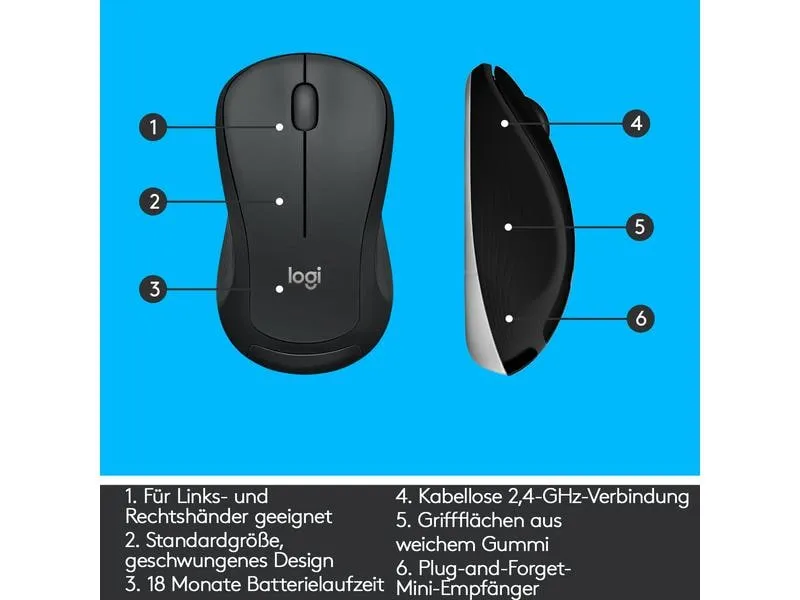 Logitech Tastatur-Maus-Set MK540 Advanced US-Layout, für Windows Logitech Tastatur-Maus-Set MK540 Advanced US-Layout, für Windows