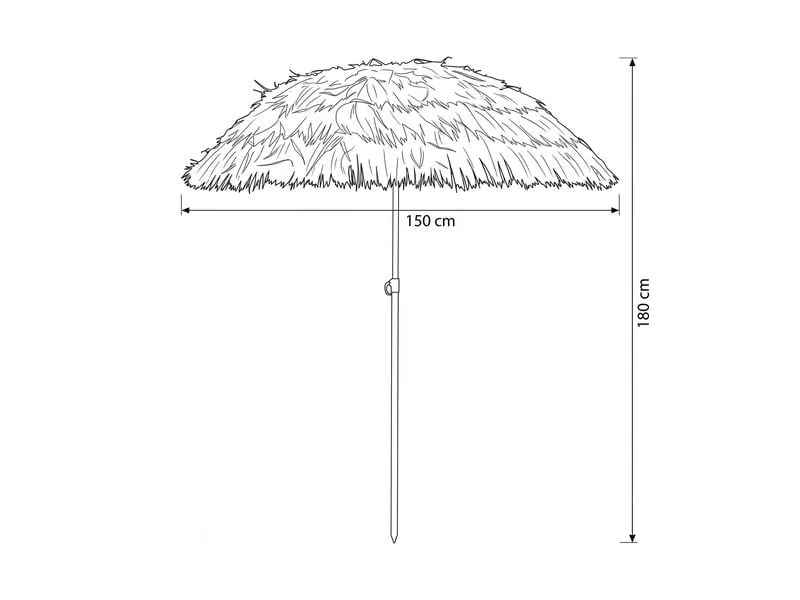 KOOR Sonnenschirm Tiki, 180 cm