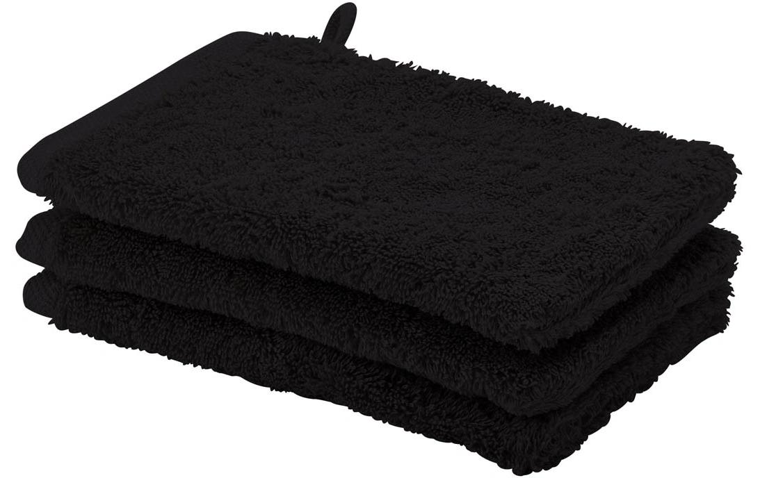 Aquanova Waschhandschuh London 1 Stück 16 x 22 cm, Schwarz