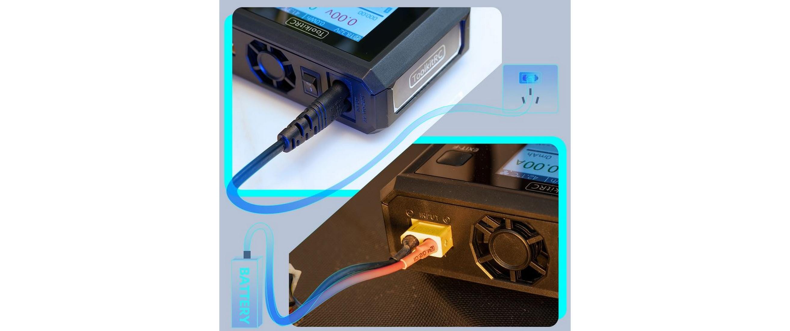 ToolkitRC Ladegerät M7AC AC/DC 100W 1-6S