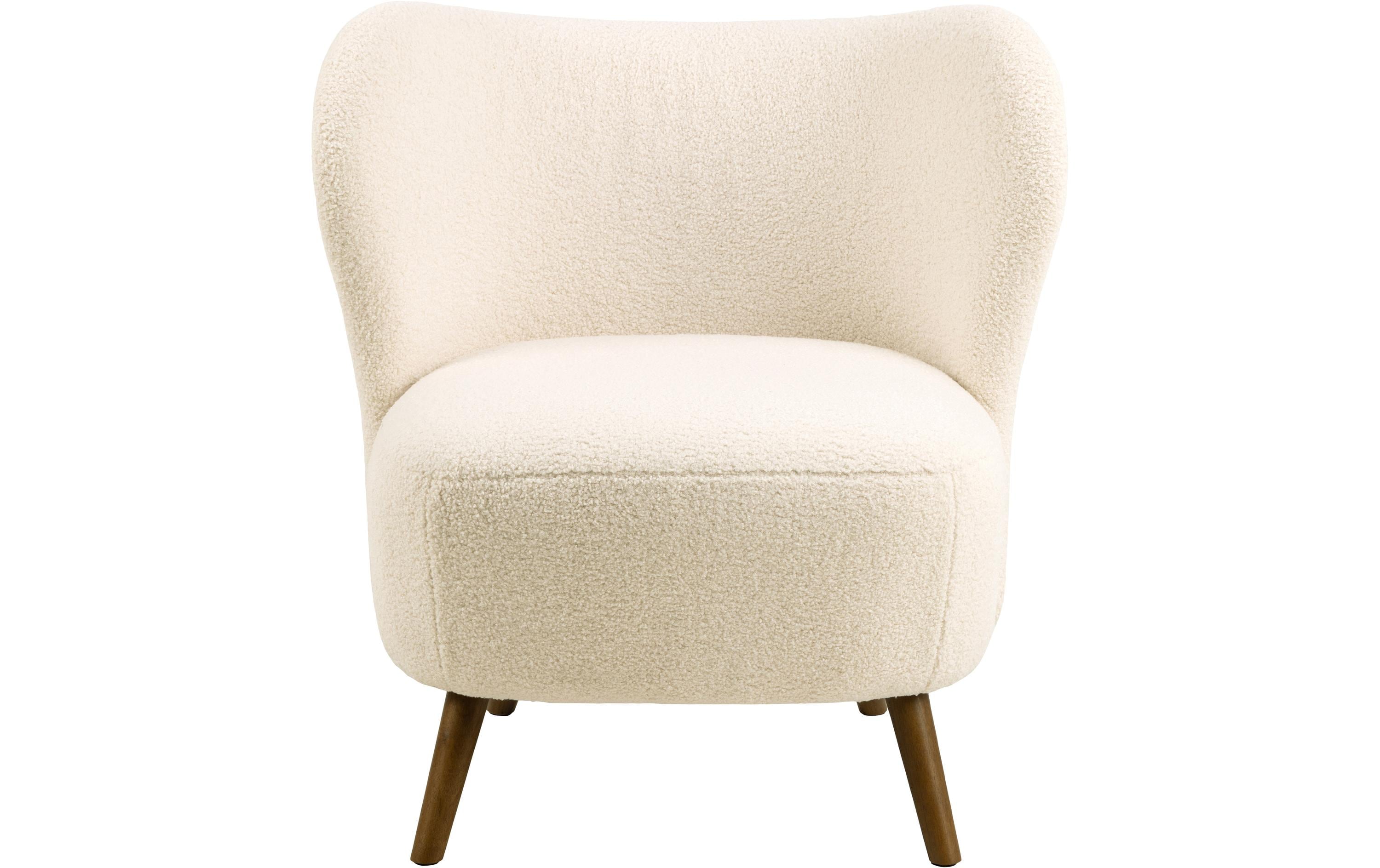 AC Design Sessel Crosby Holz/Textil, Cream