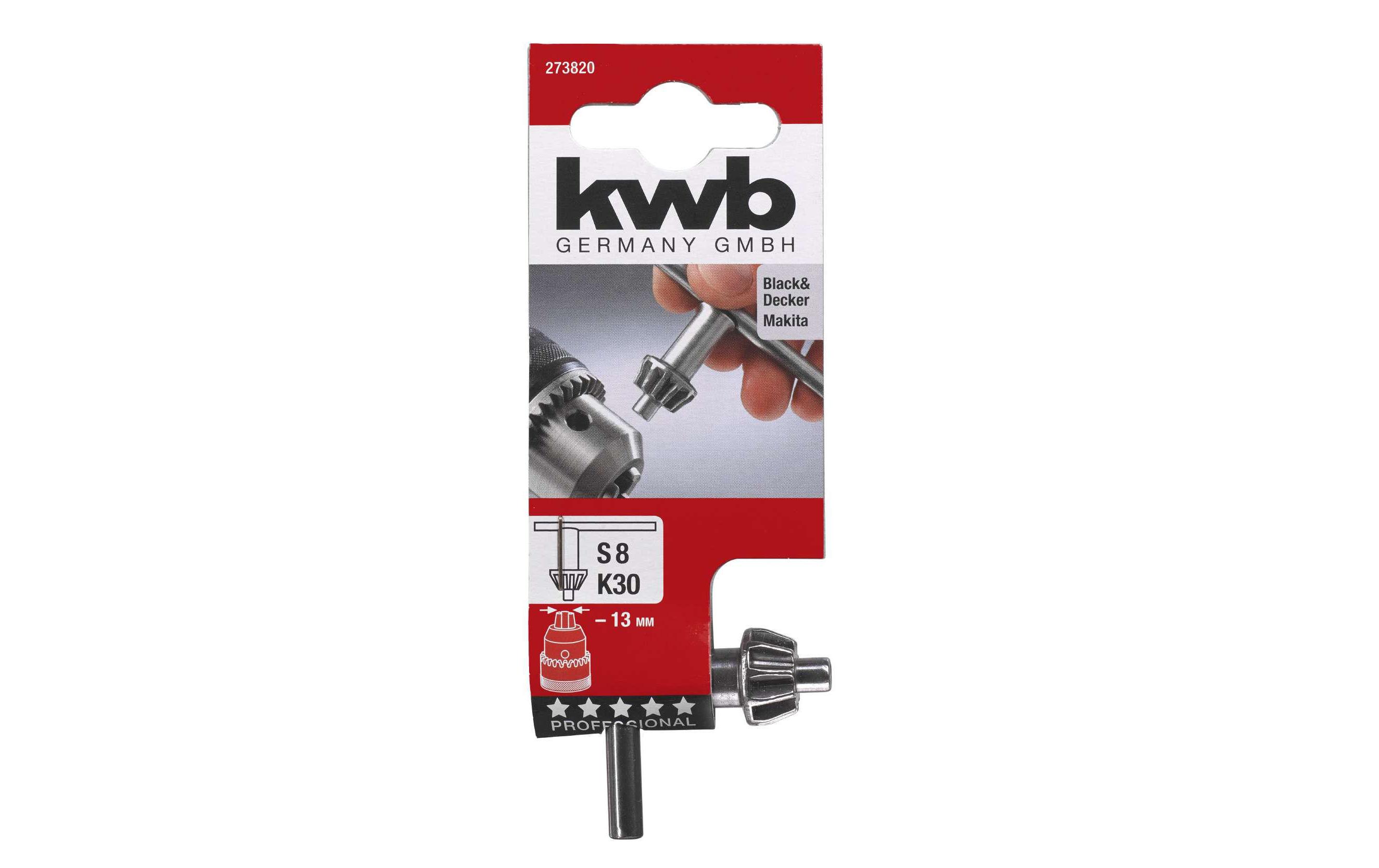 kwb Bohrfutter-Schlüssel S8 K30 13 mm