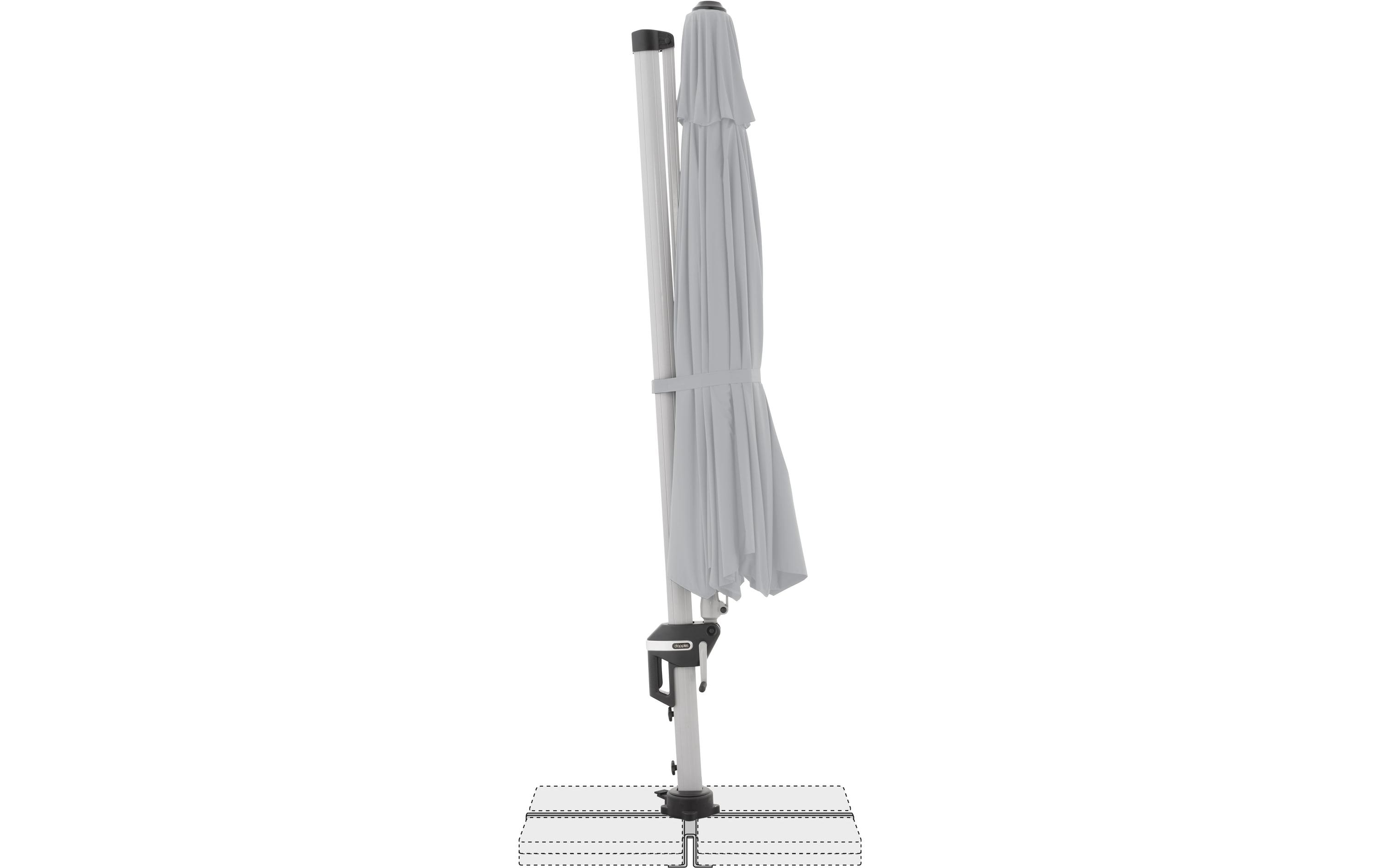 Doppler Sonnenschirm Active 370 - Hellgrau Doppler Sonnenschirm Active 370 - Hellgrau