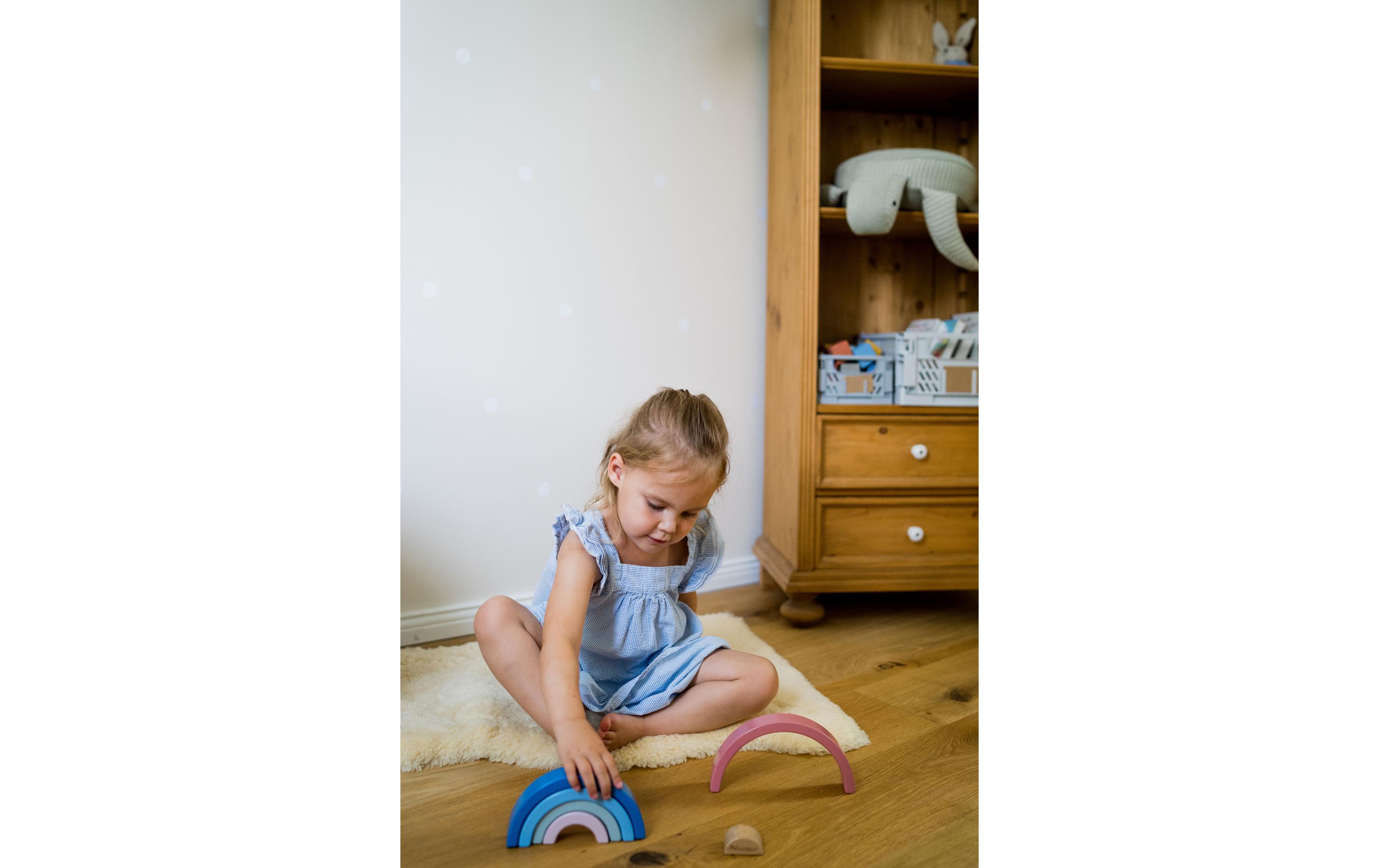 Kindsgut Stapelspielzeug Holz-Regenbogen