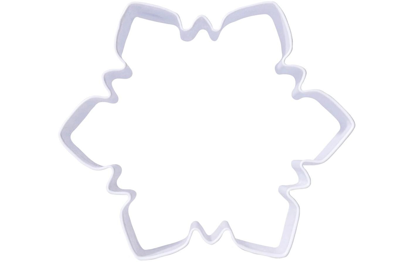 PME Guetzli-Ausstecher Schneeflocke 3 Stück Weiss