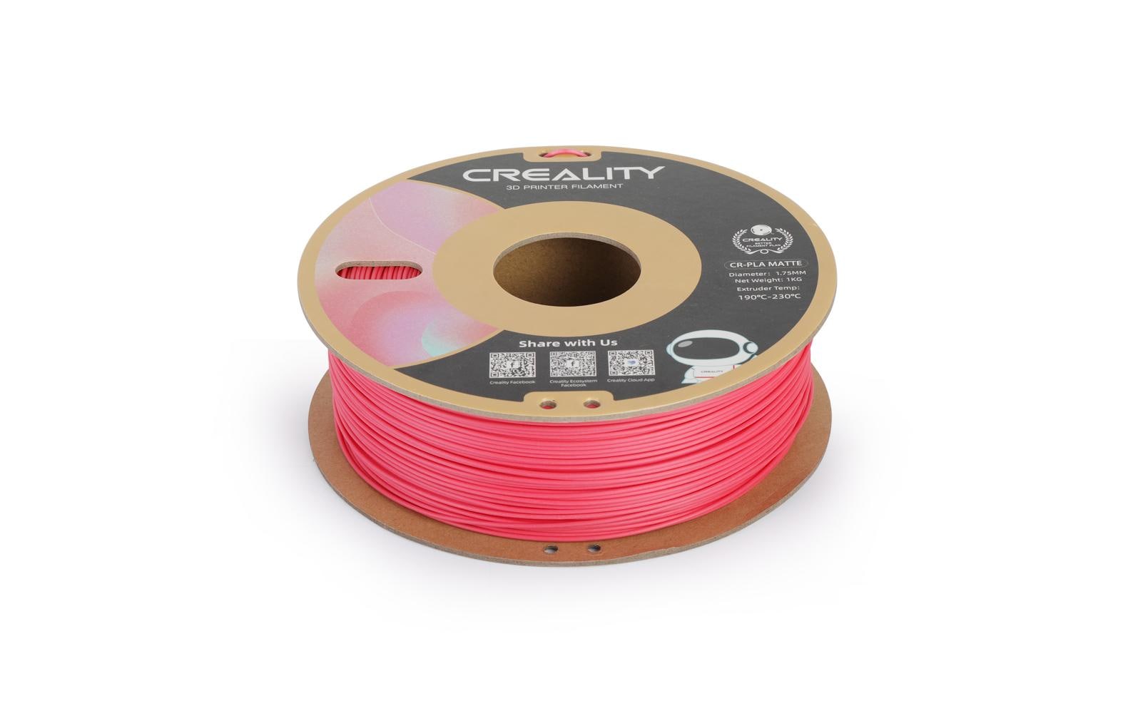 Creality Filament PLA, Erdbeerrot, 1.75 mm, 1 kg
