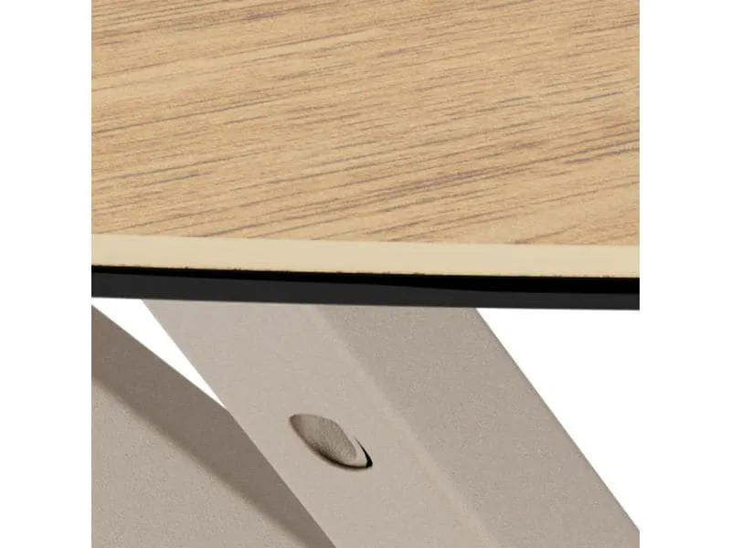 AC Design Couchtisch Heaven Ø 82 x 40 cm, Wildeiche/Glas/Keramik