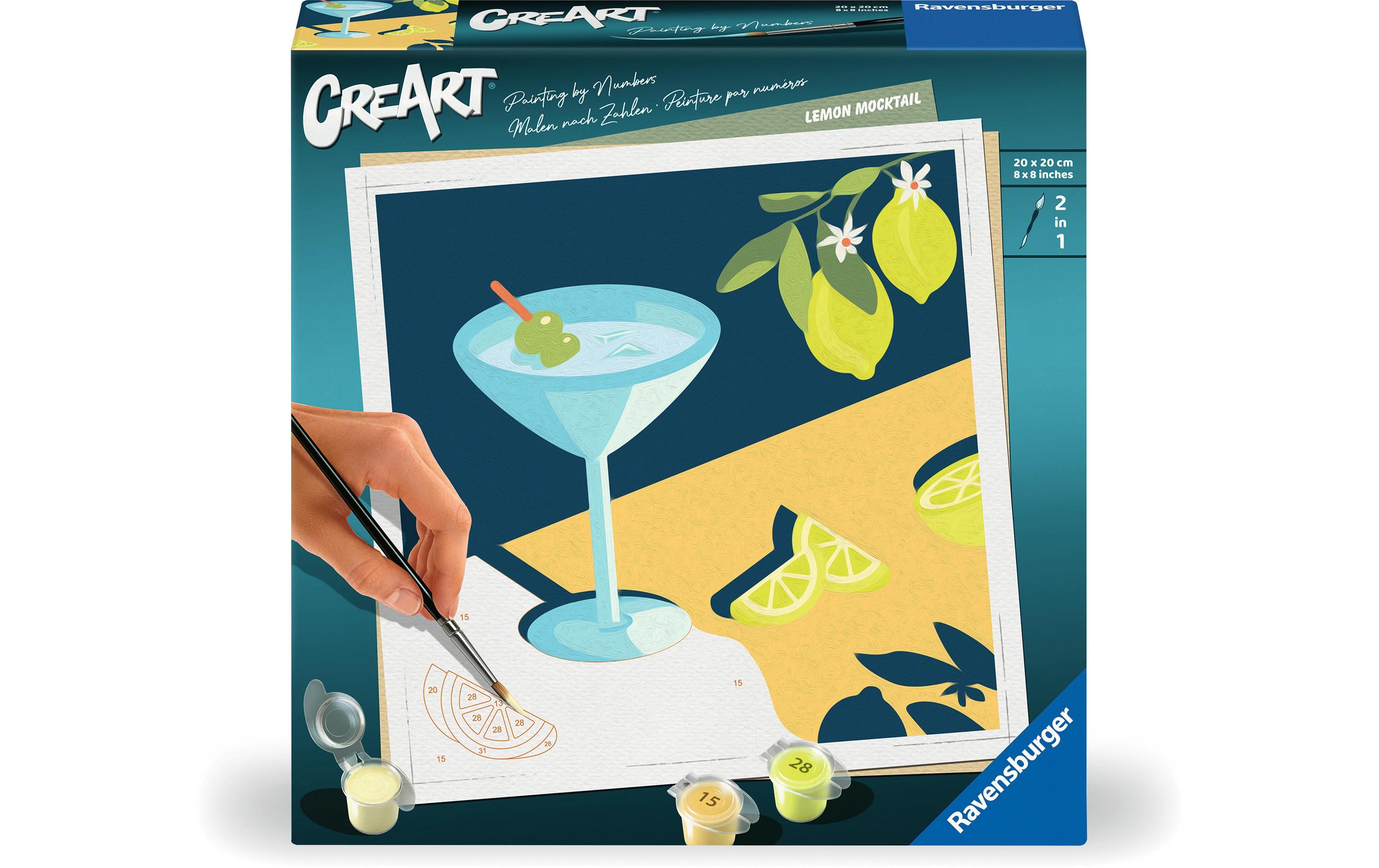 Ravensburger Malen nach Zahlen CreArt – Mocktail Zitrone Ravensburger Malen nach Zahlen CreArt – Mocktail Zitrone