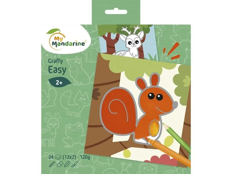 Avenue Mandarine Graffy Easy, Waldtiere Grün Avenue Mandarine Graffy Easy, Waldtiere Grün