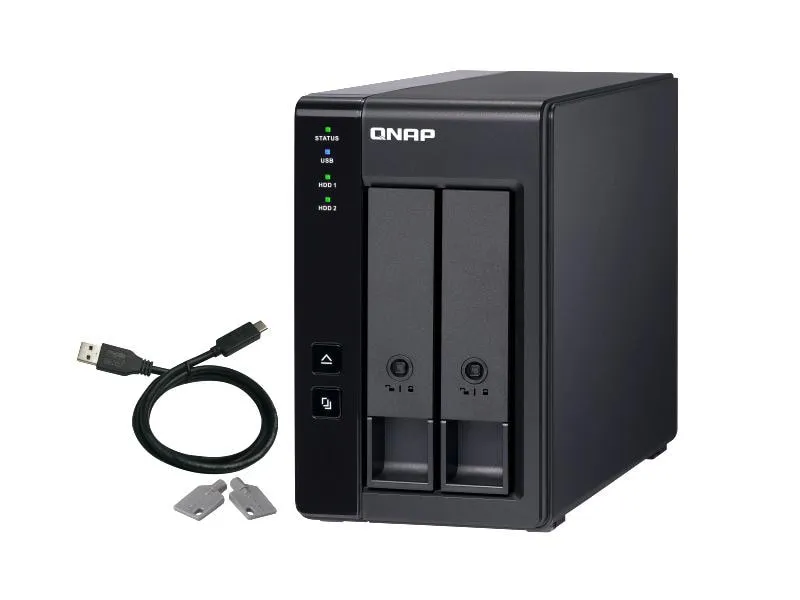 QNAP NAS-Erweiterungsgehäuse TR-002, 2-bay, USB 3.0 QNAP NAS-Erweiterungsgehäuse TR-002, 2-bay, USB 3.0