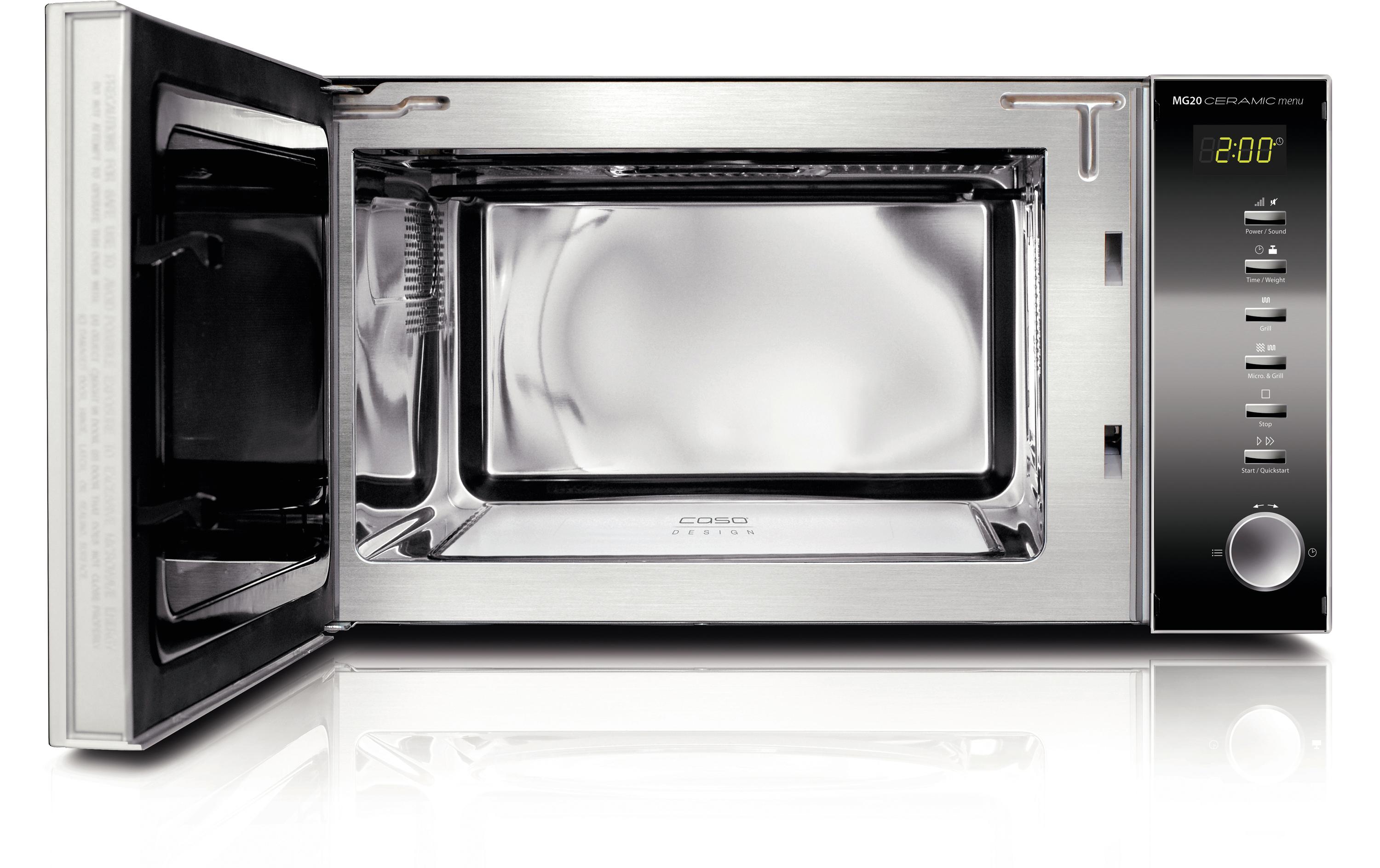Caso Mikrowelle MG20 Ceramic Menu Schwarz Caso Mikrowelle MG20 Ceramic Menu Schwarz