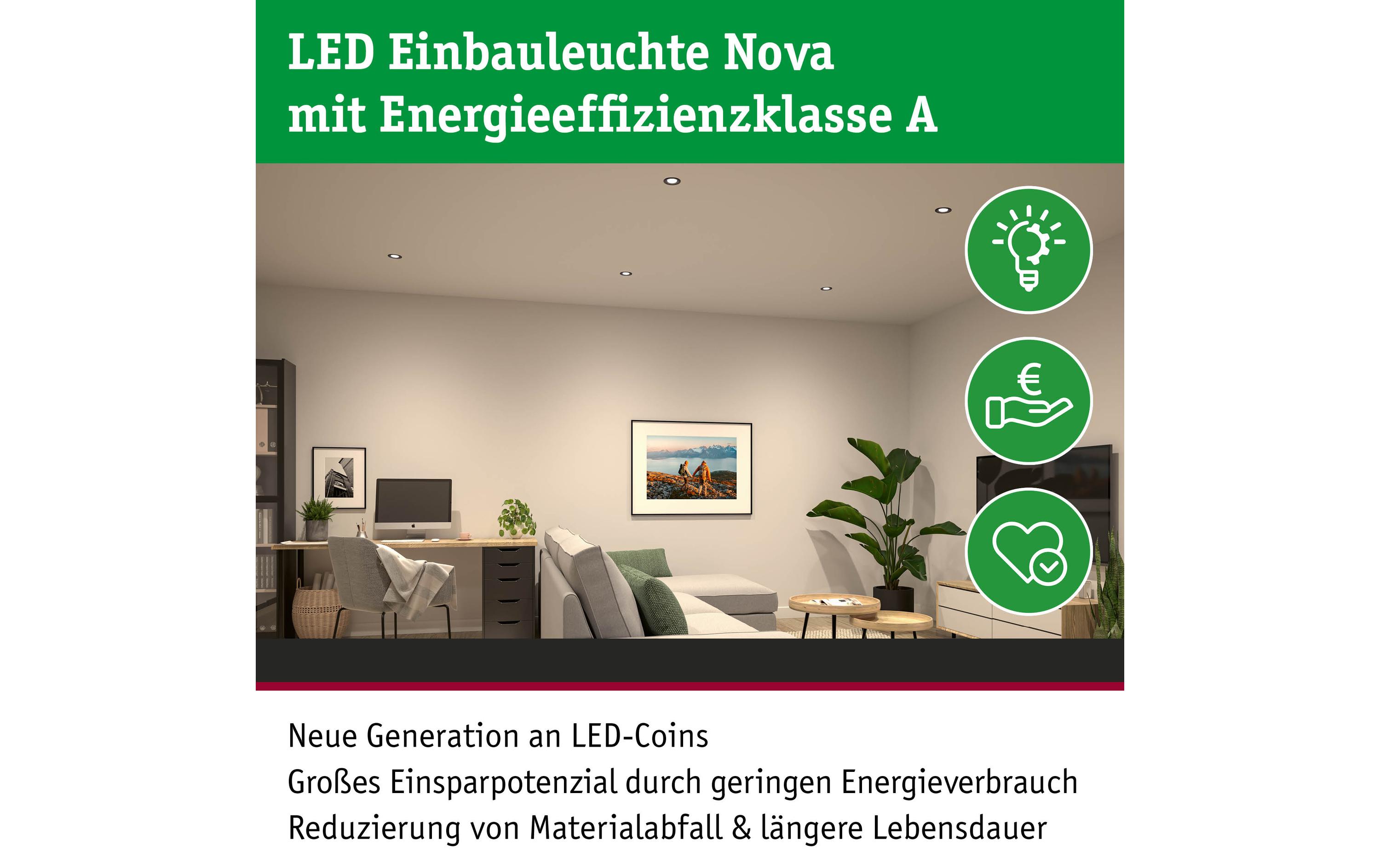 Paulmann Einbauleuchte LED Coin Nova