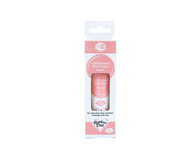 Rainbow Dust Lebensmittelfarben-Gel ProGel Pfirsich Rainbow Dust Lebensmittelfarben-Gel ProGel Pfirsich