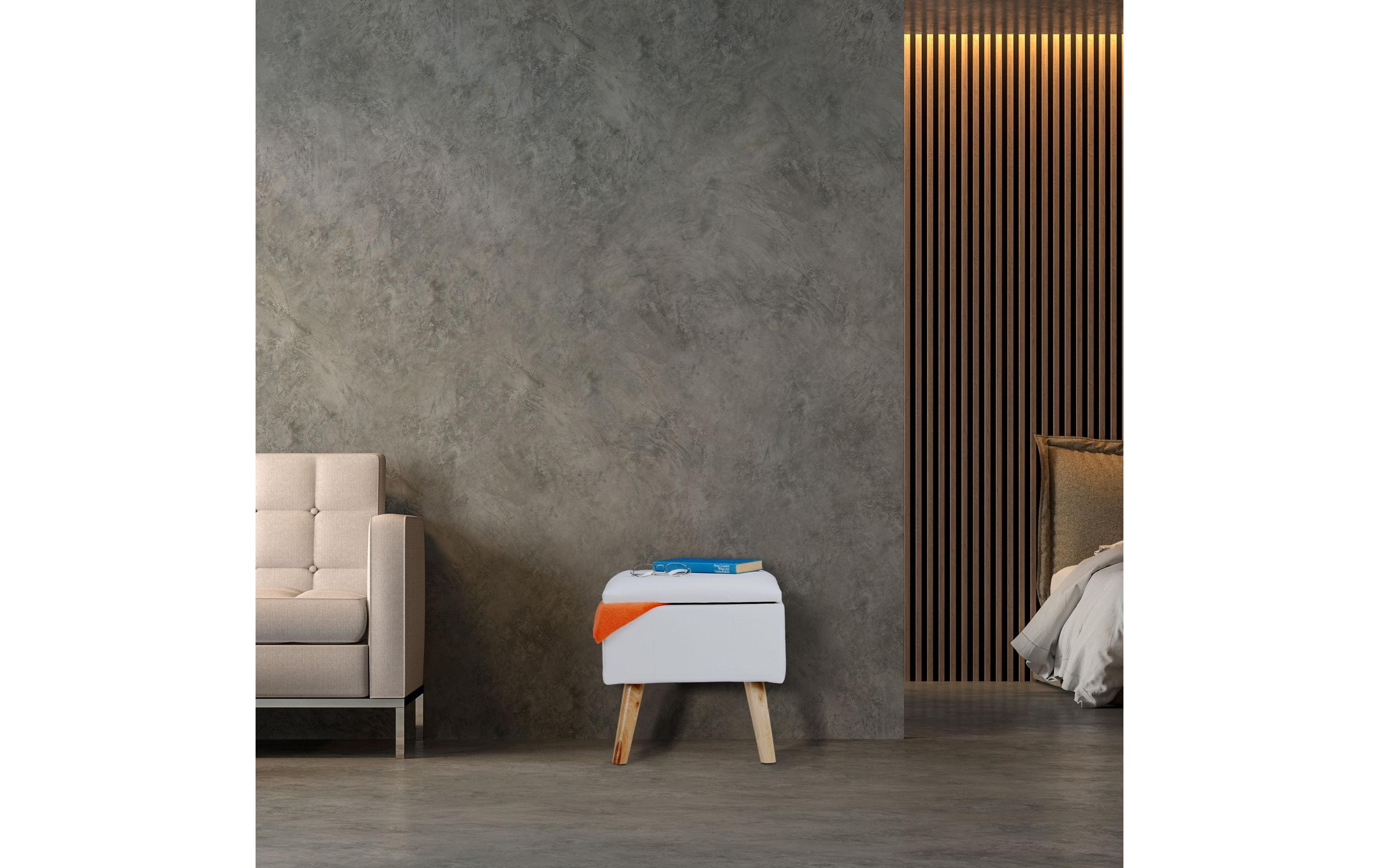 relaxdays Hocker Weiss