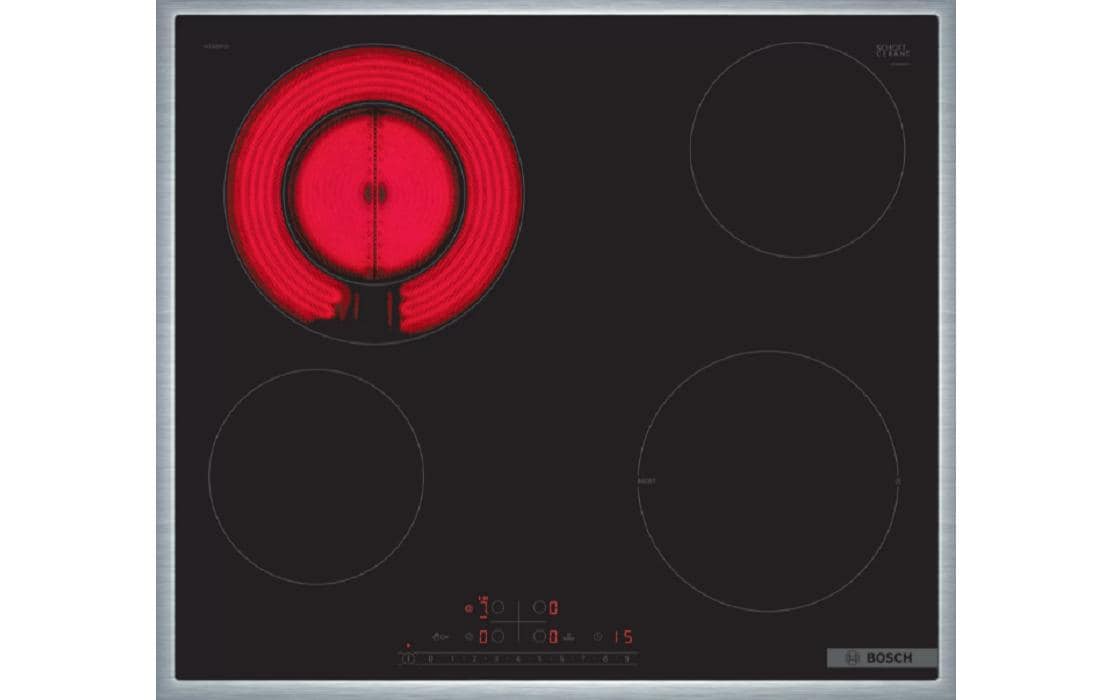 Bosch Glaskeramik-Kochfeld PKF645FP2C Aufliegend Bosch Glaskeramik-Kochfeld PKF645FP2C Aufliegend