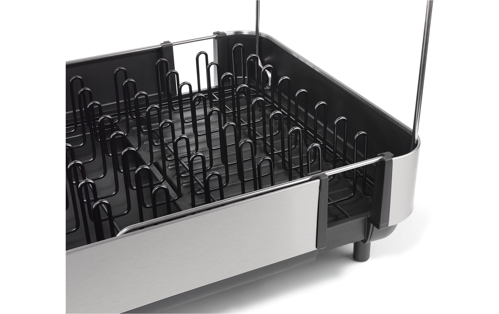 Joseph Joseph Extend Steel Plus Geschirrabtropfständer schwarz Schwarz