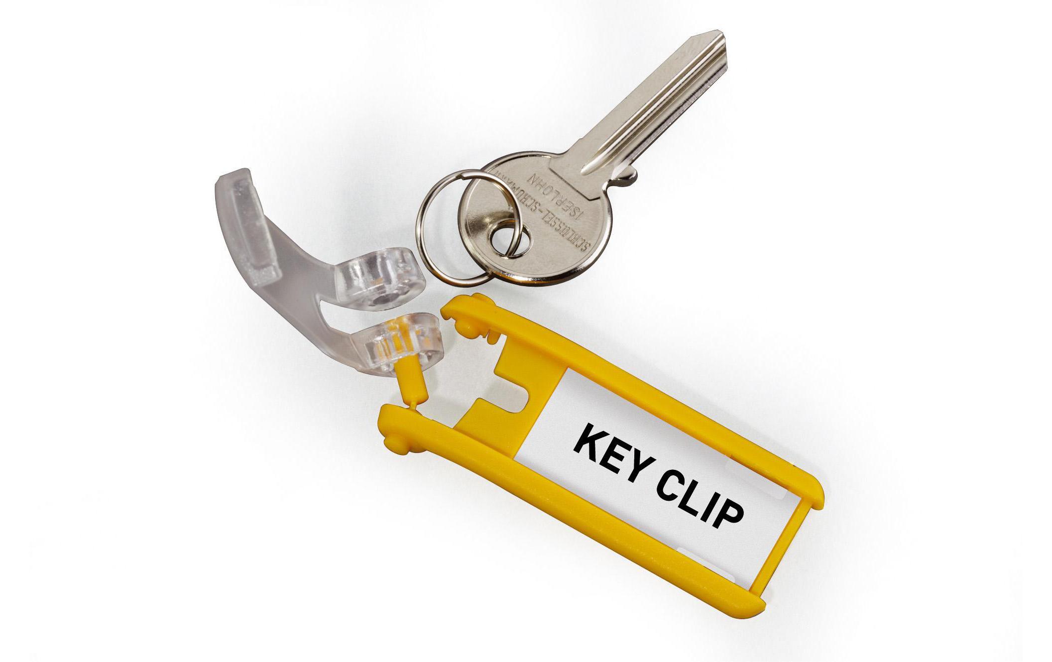 DURABLE Schlüsselanhänger 6 Stück, Gelb DURABLE Schlüsselanhänger 6 Stück, Gelb