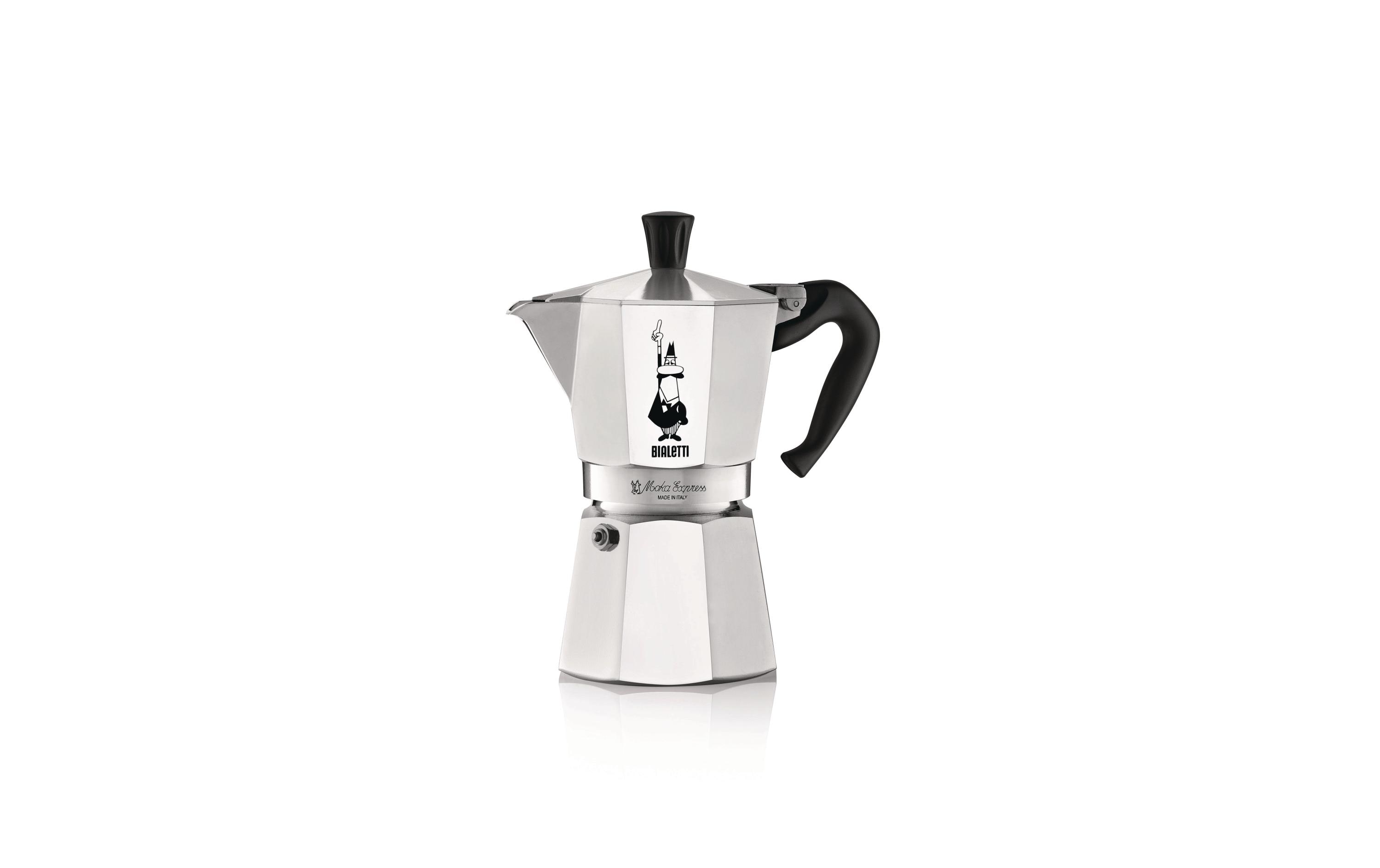 Bialetti Espressokocher Moka Express 4 Tassen, Silber