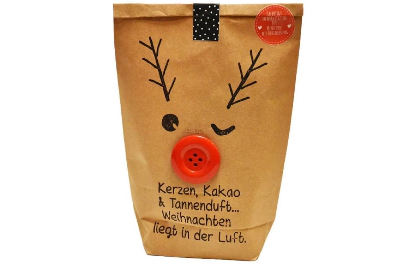 Wunderle Wundertüte Weihnachtselch 14 x 22 cm