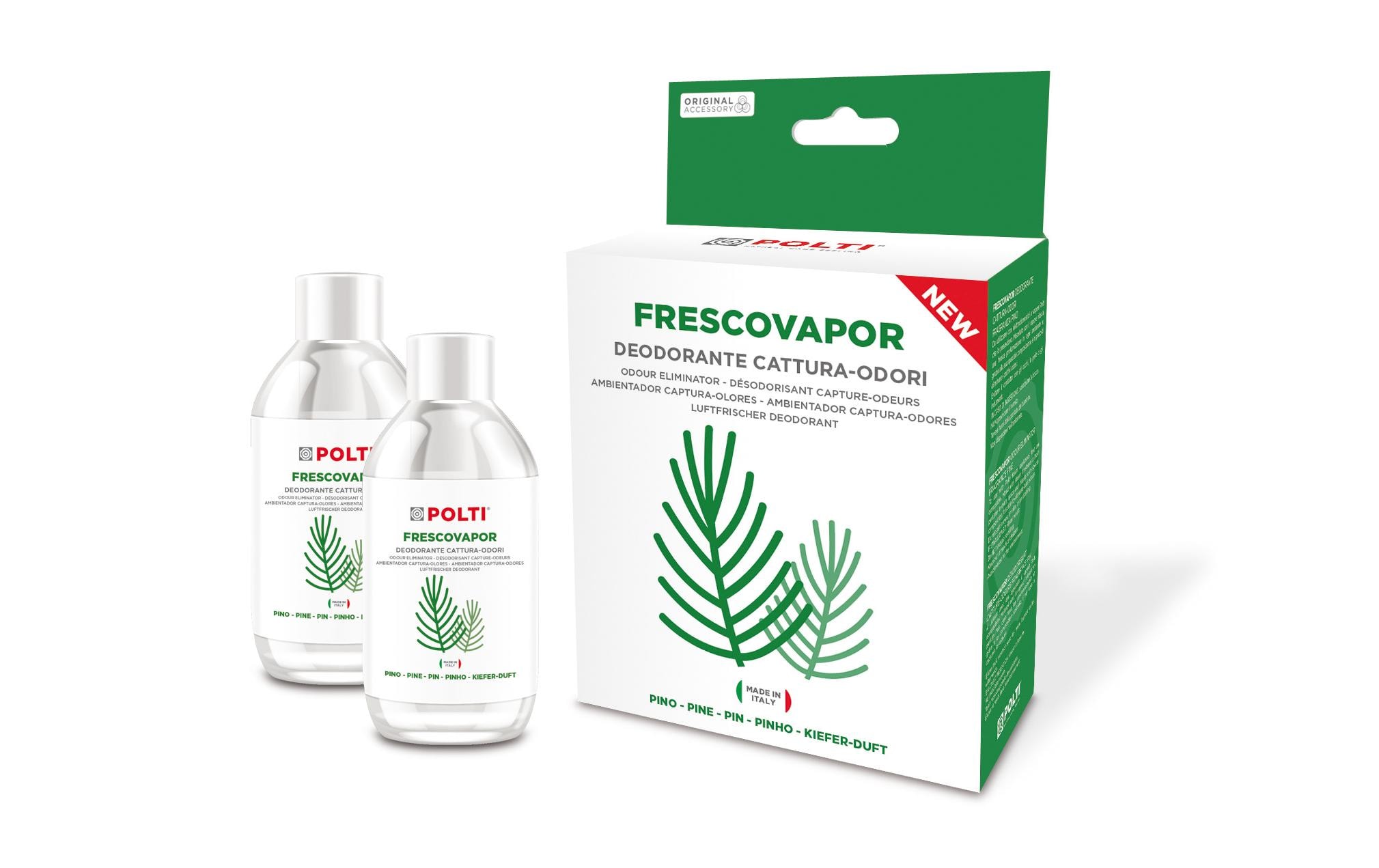 Polti Geruchsneutralisierung für Dampfbesen Kiefer, 2 x 200 ml