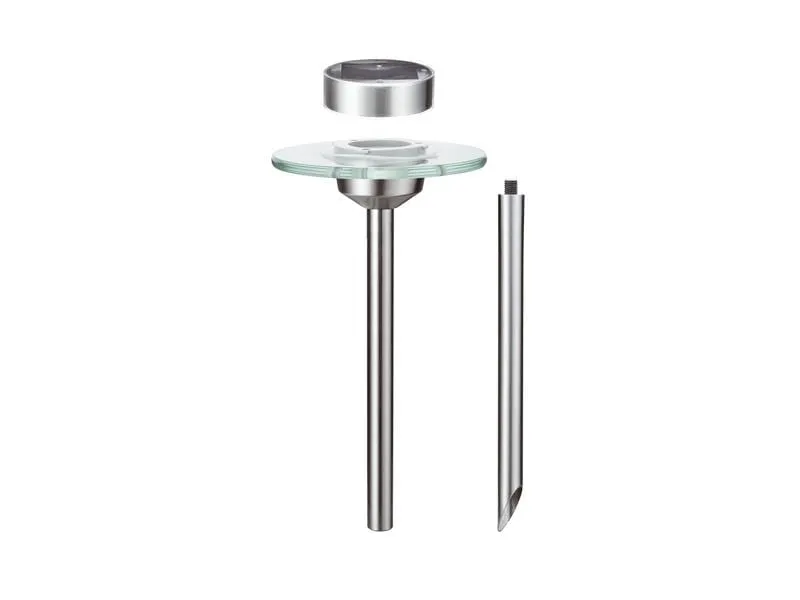 Paulmann Sockelleuchte LED Solarspiess Special Ufo, 3000K, Edelstahl