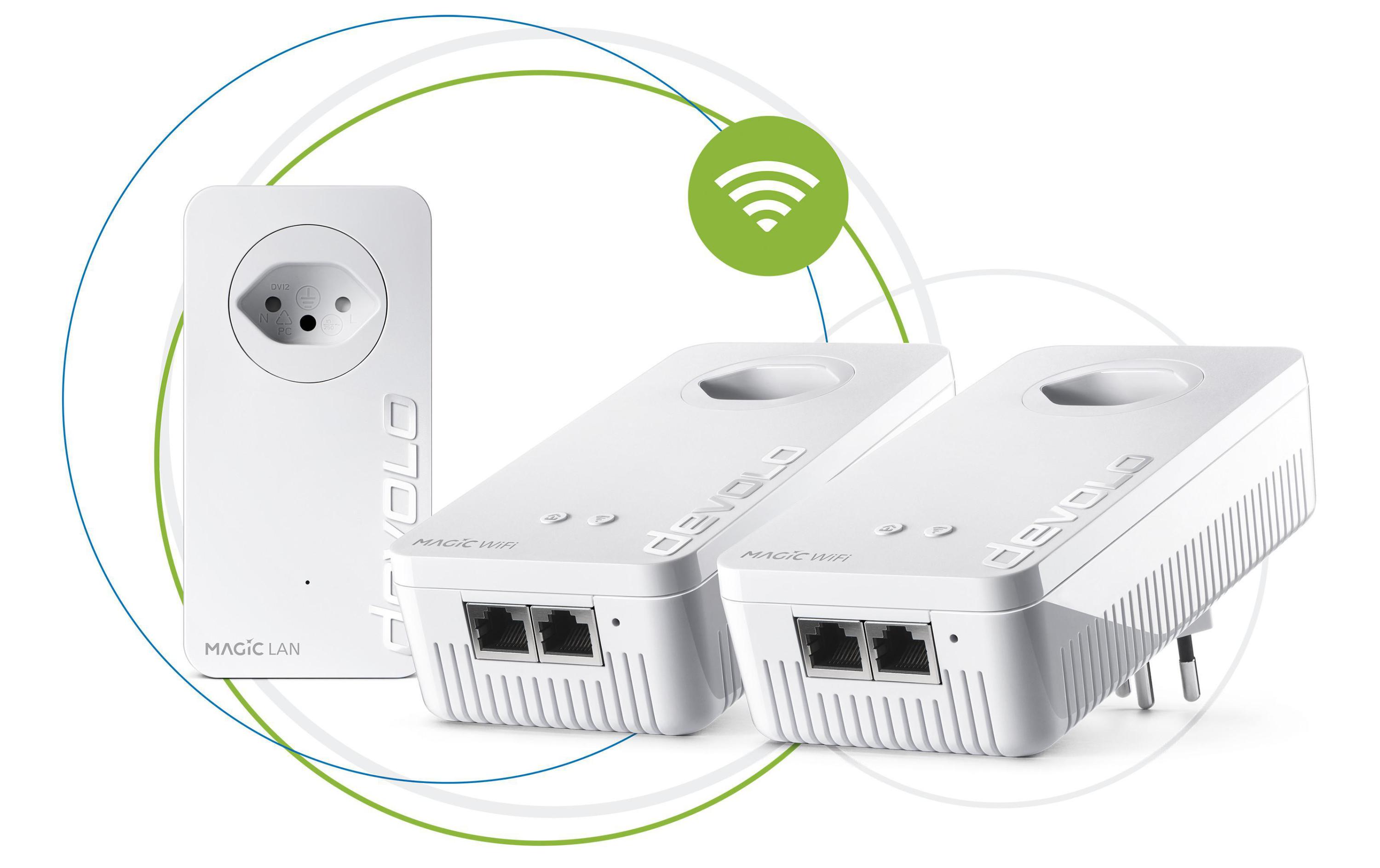 devolo Powerline Magic 1 WiFi Multiroom Kit devolo Powerline Magic 1 WiFi Multiroom Kit