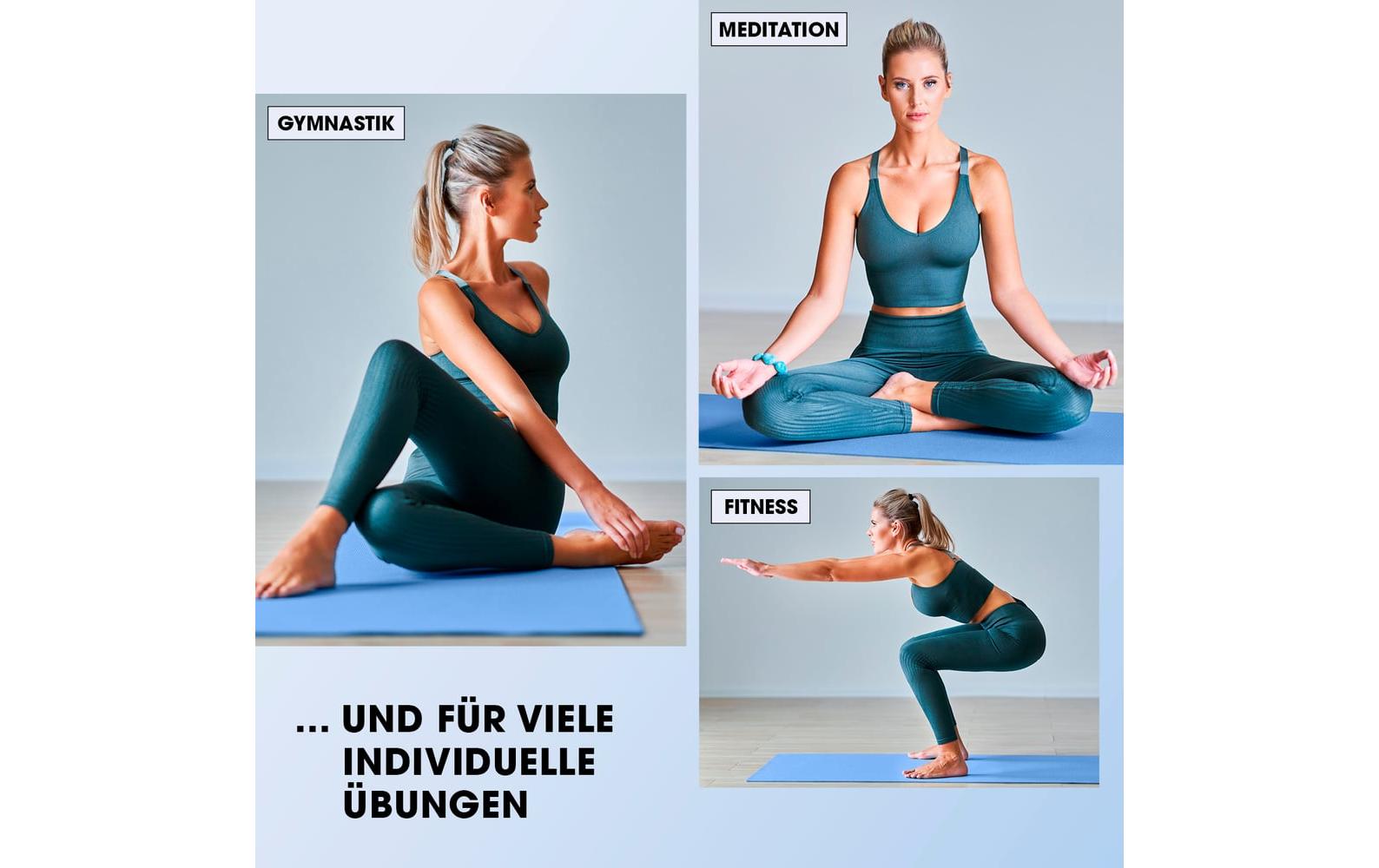 World Fitness Fitnessmatte Jivan 183 cm x 61 cm, Blau