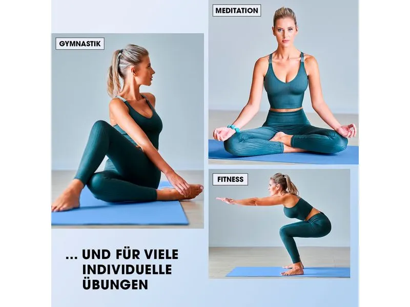 World Fitness Fitnessmatte Jivan 183 cm x 61 cm, Blau World Fitness Fitnessmatte Jivan 183 cm x 61 cm, Blau