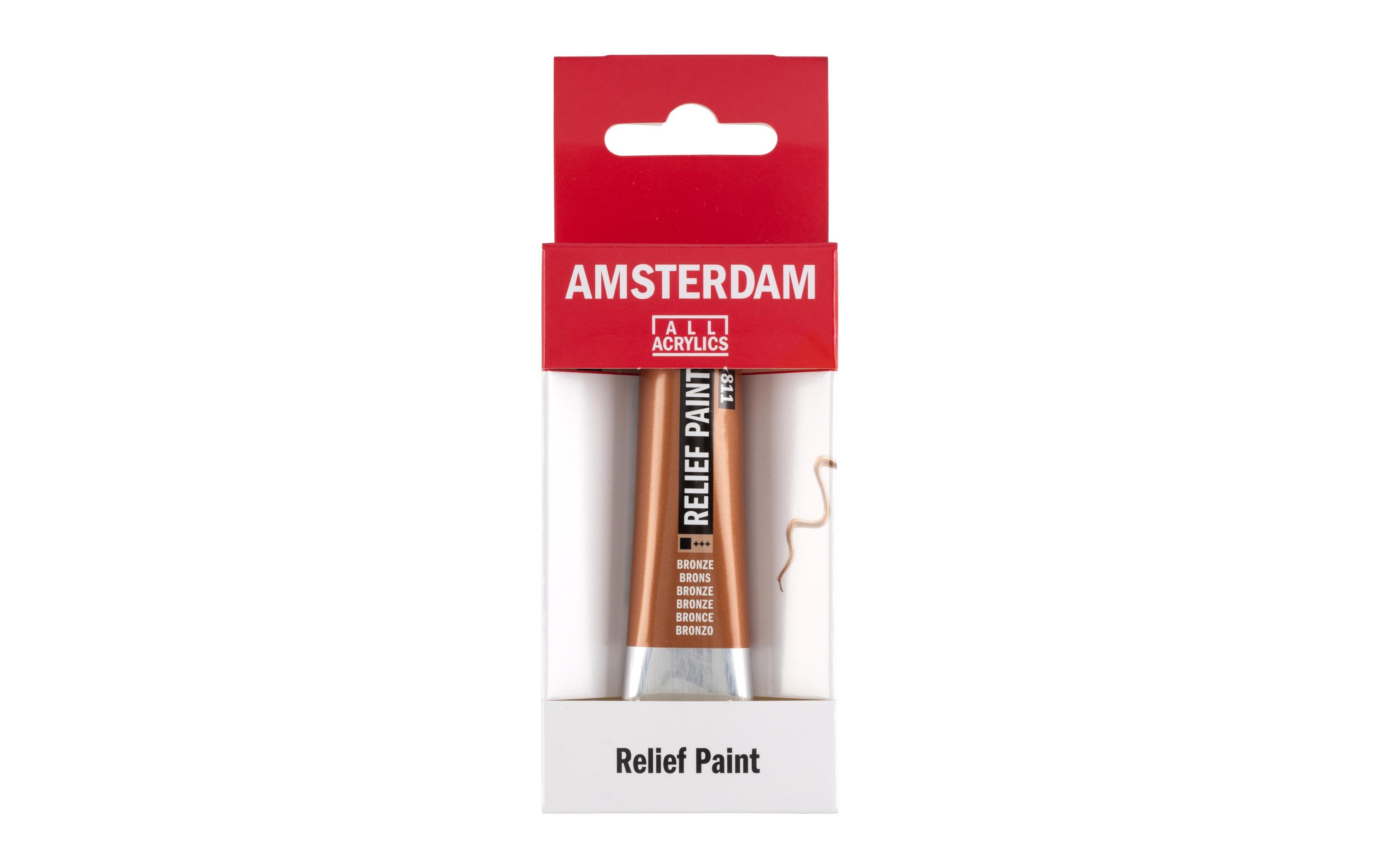 Amsterdam Acrylfarbe Reliefpaint 811 Bronze deckend, 20 ml