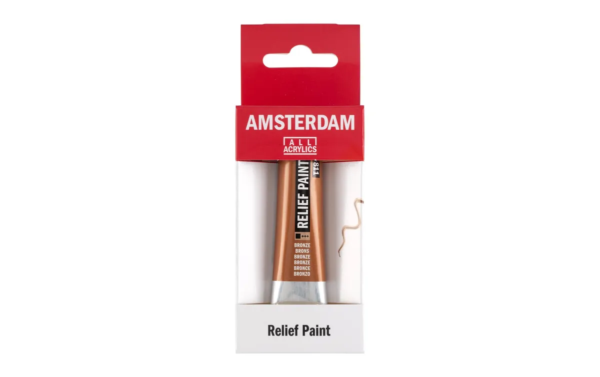 Amsterdam Acrylfarbe Reliefpaint 811 Bronze deckend, 20 ml Amsterdam Acrylfarbe Reliefpaint 811 Bronze deckend, 20 ml