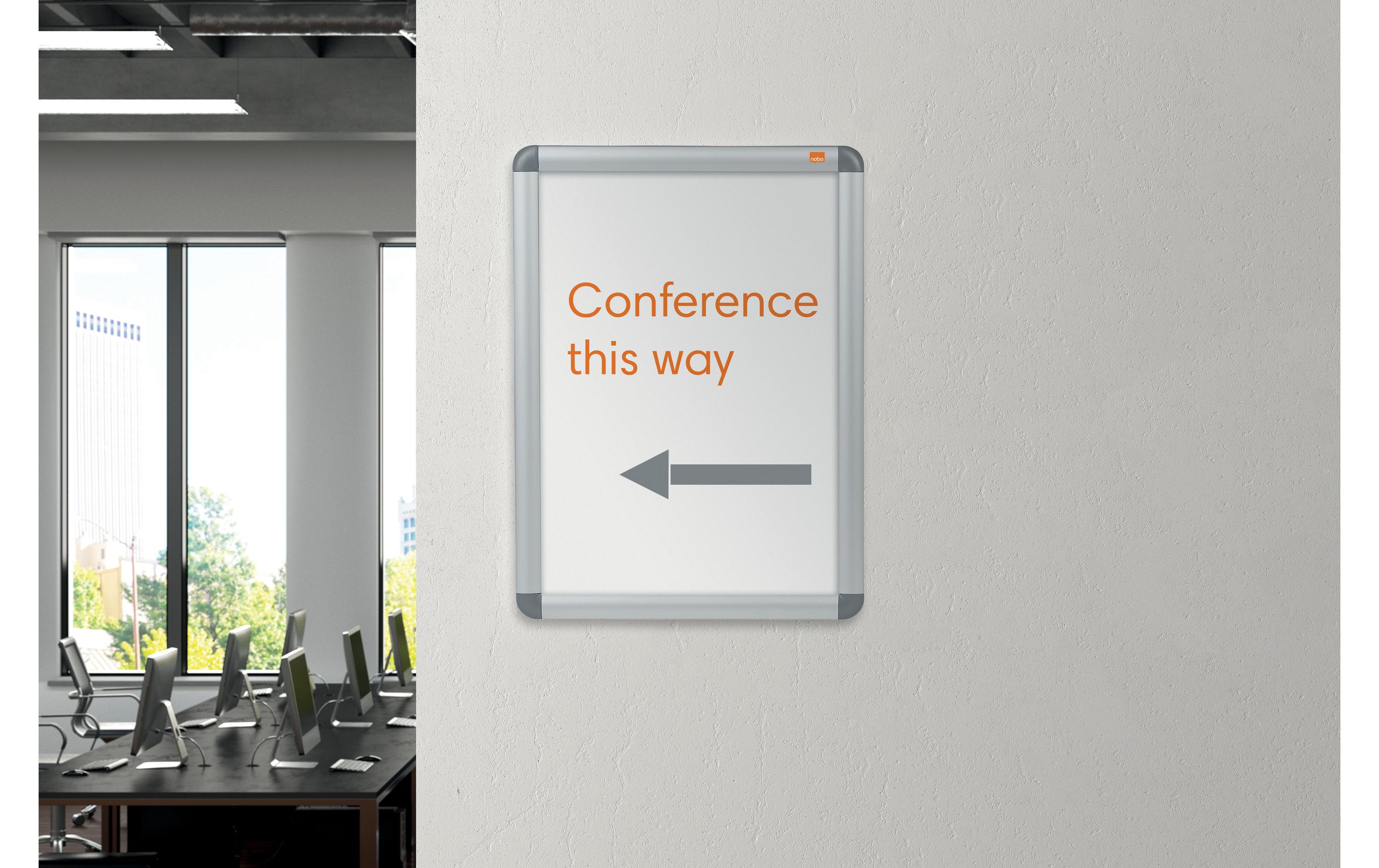 Nobo Premium Plus Plakatrahmen A3, freistehend und doppelseitig