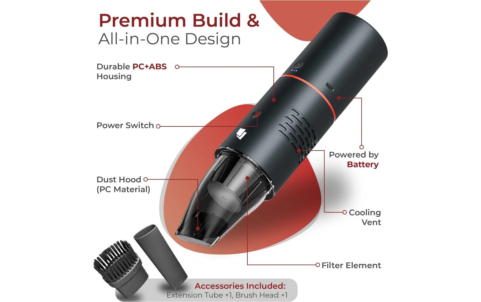Caliber Autostaubsauger CPS-VC, 19000 PA schwarz